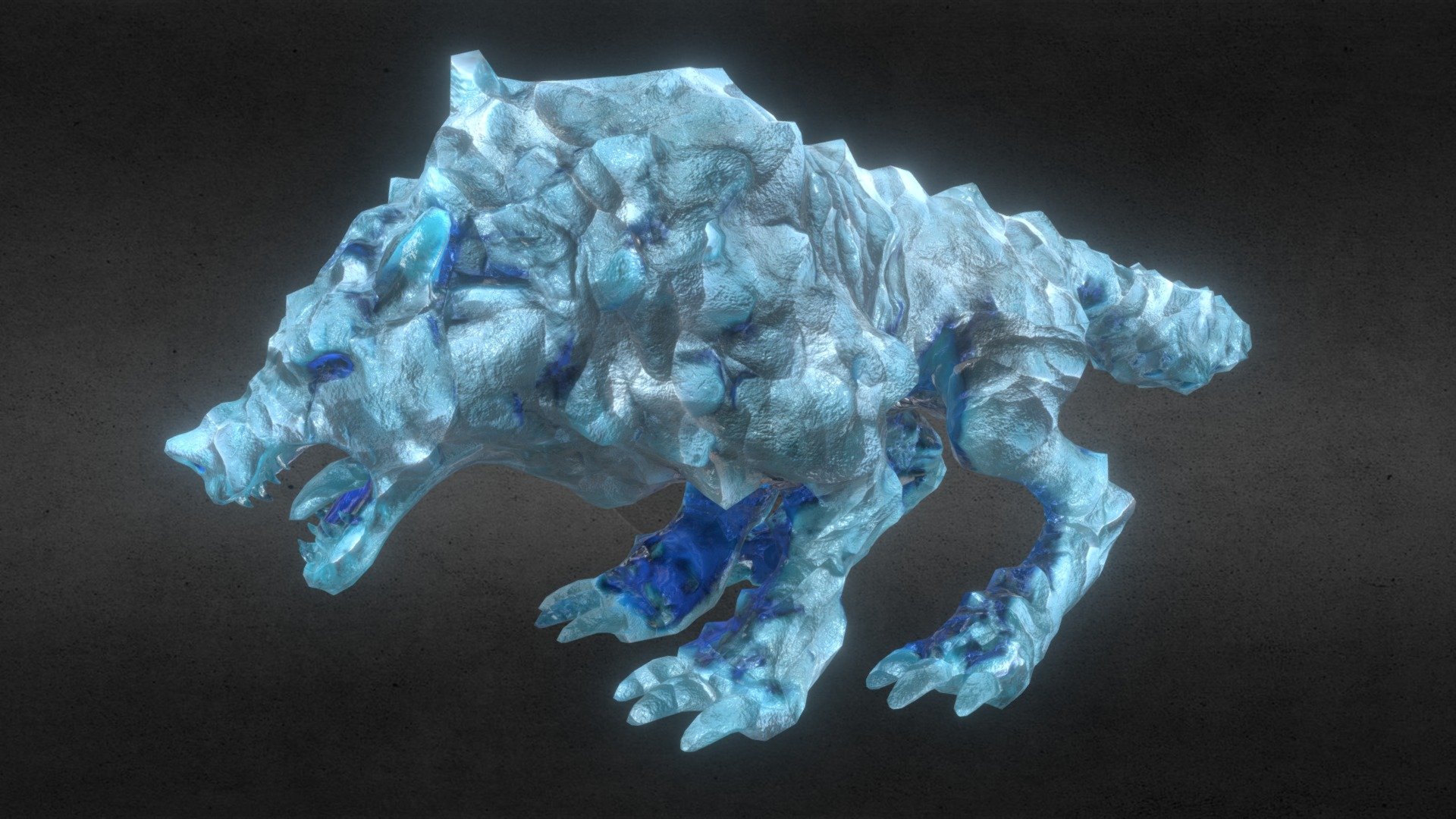 Ice Wolf 3d model