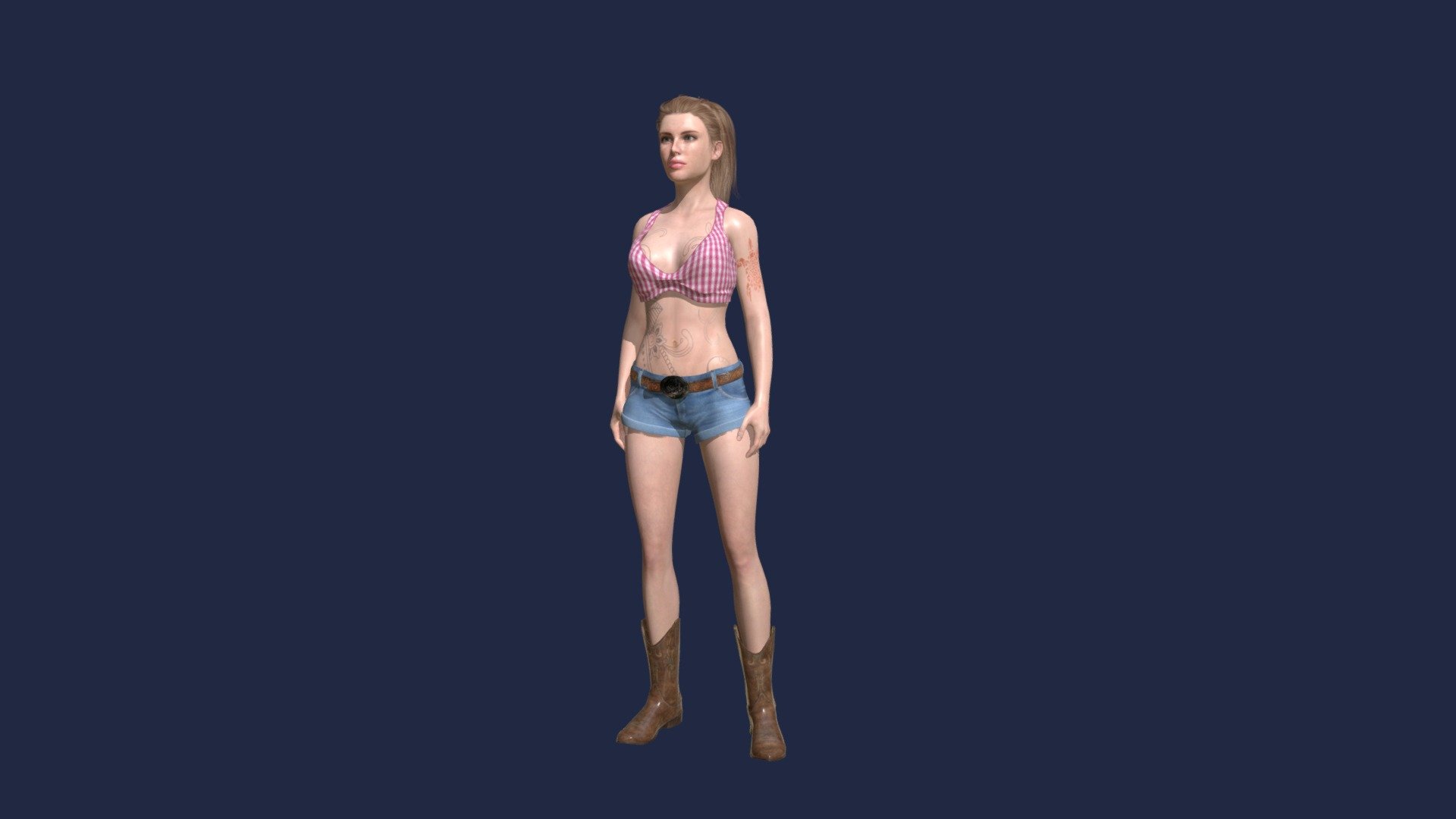 Country Girl II 3d model