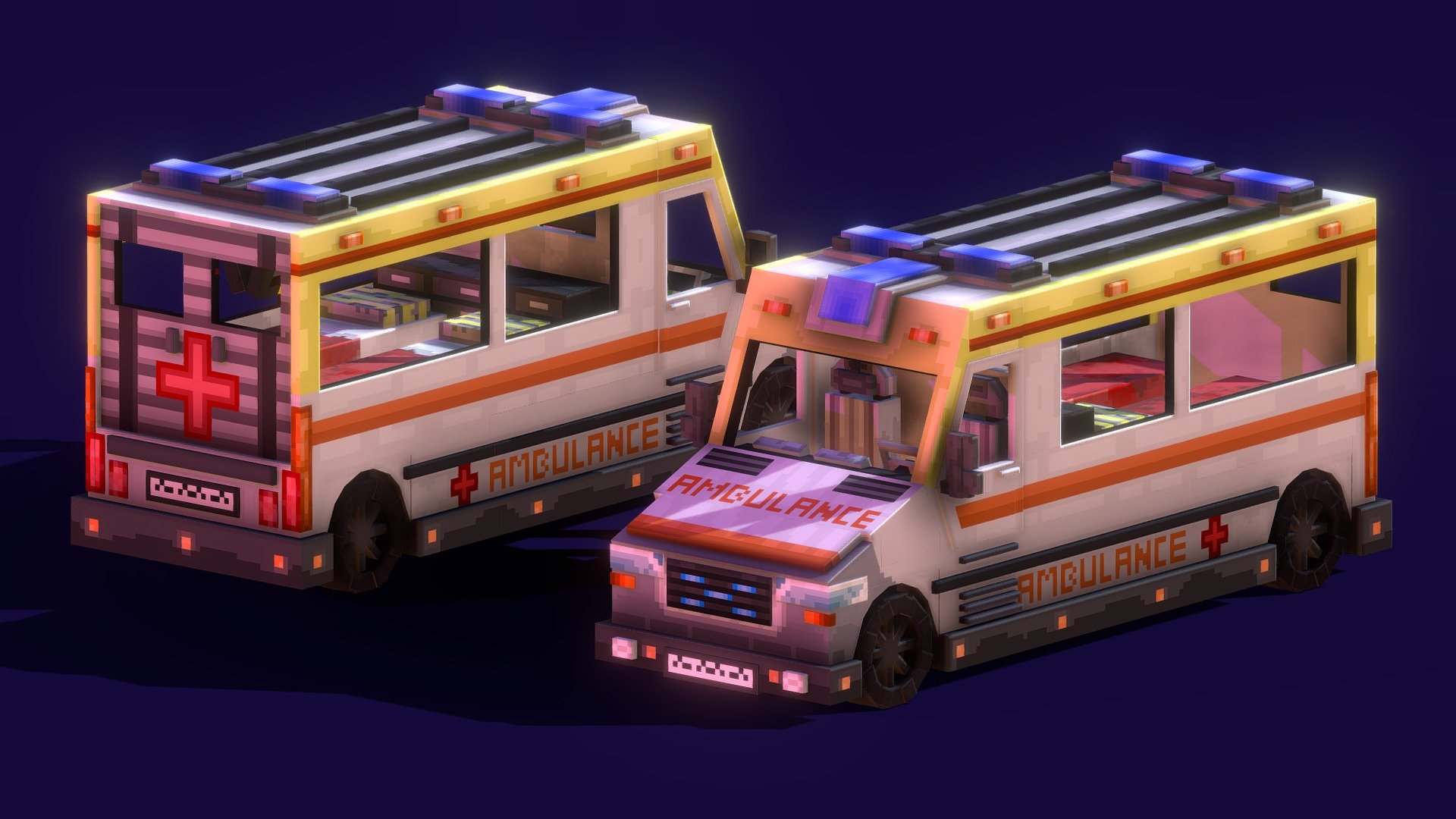 Ambulance van 3d model