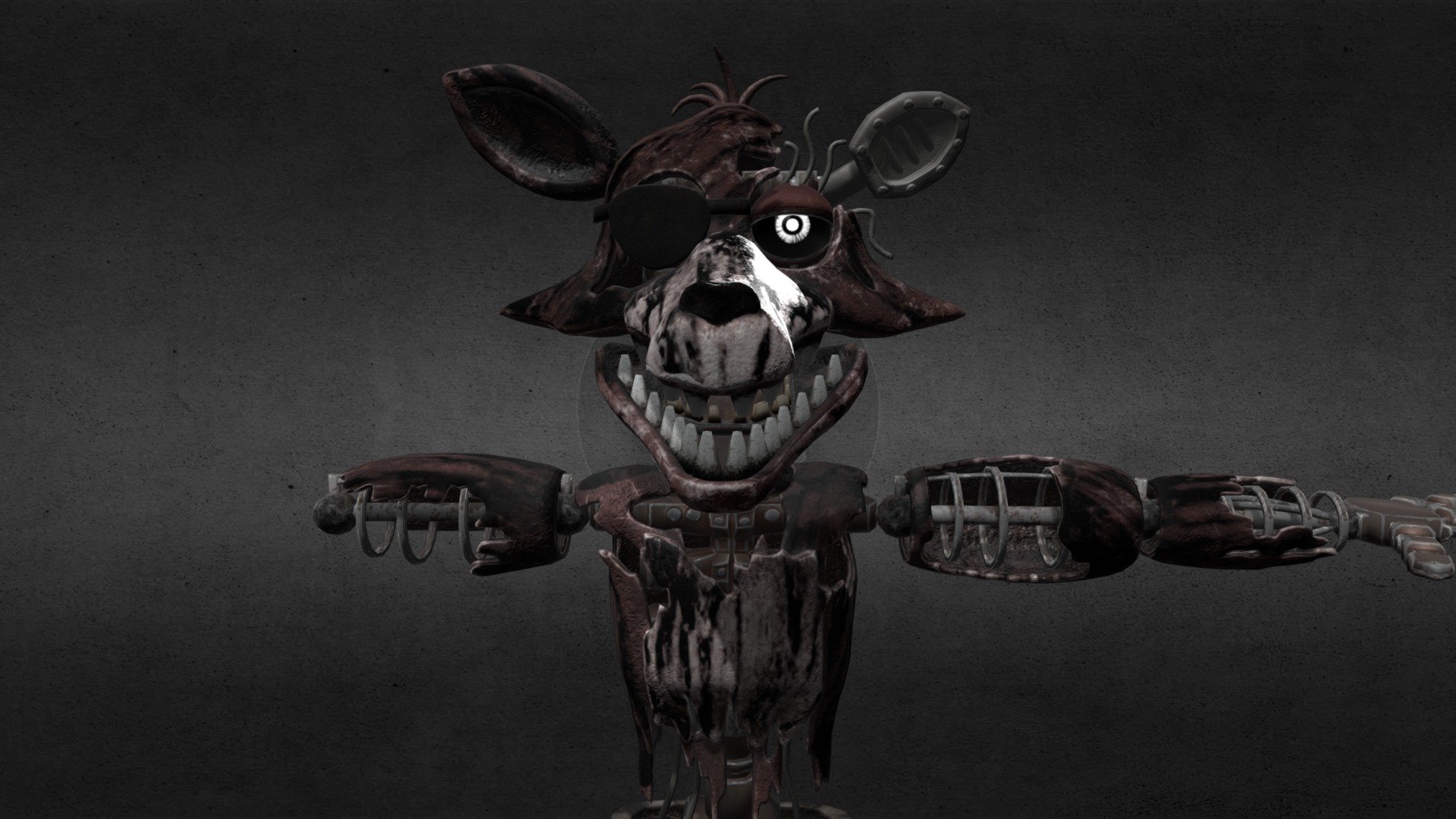 Phantom Foxy FNaF VR HW [model edit 1.0] 3d model