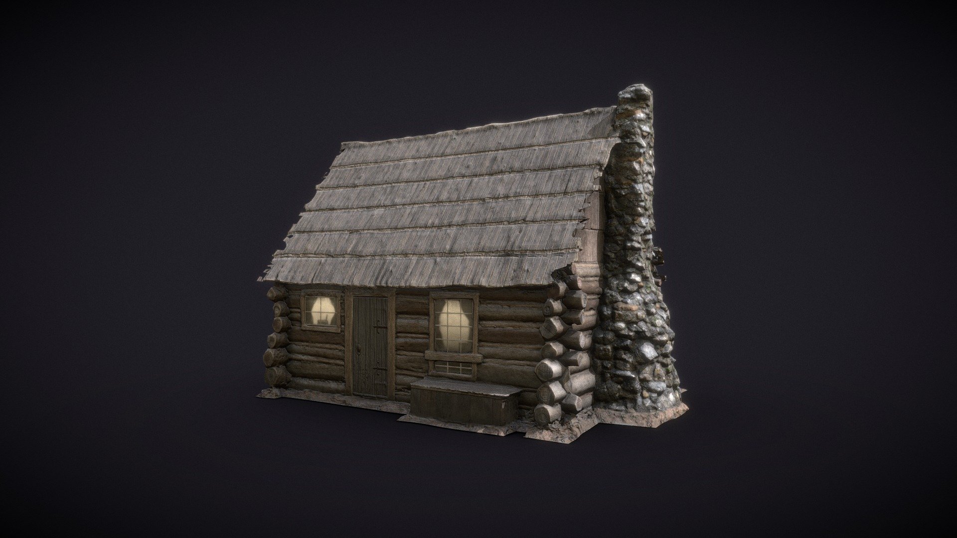 Yosemite Historic Mountaineers Cabin 3d model