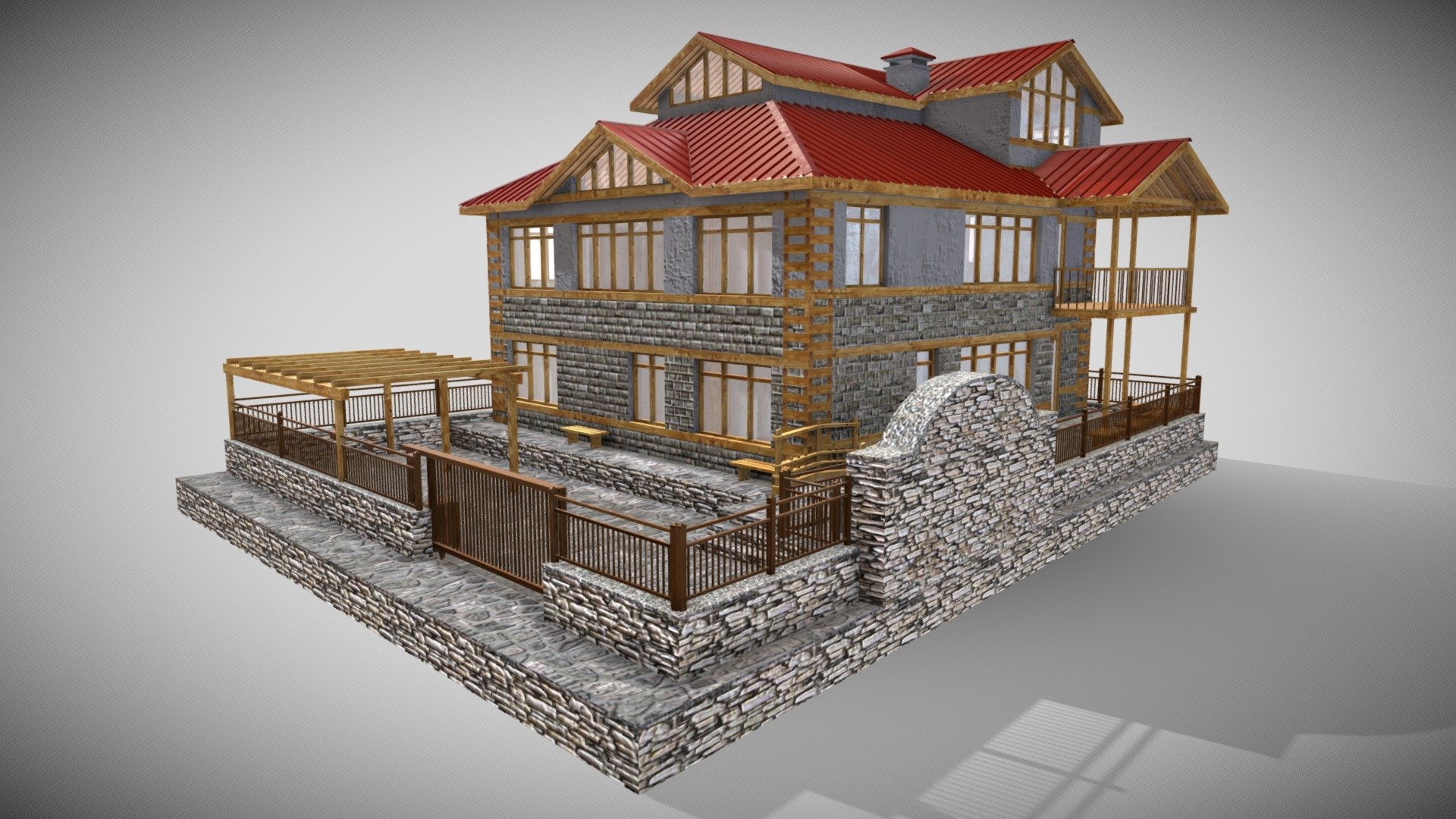 Himachal House 3d model