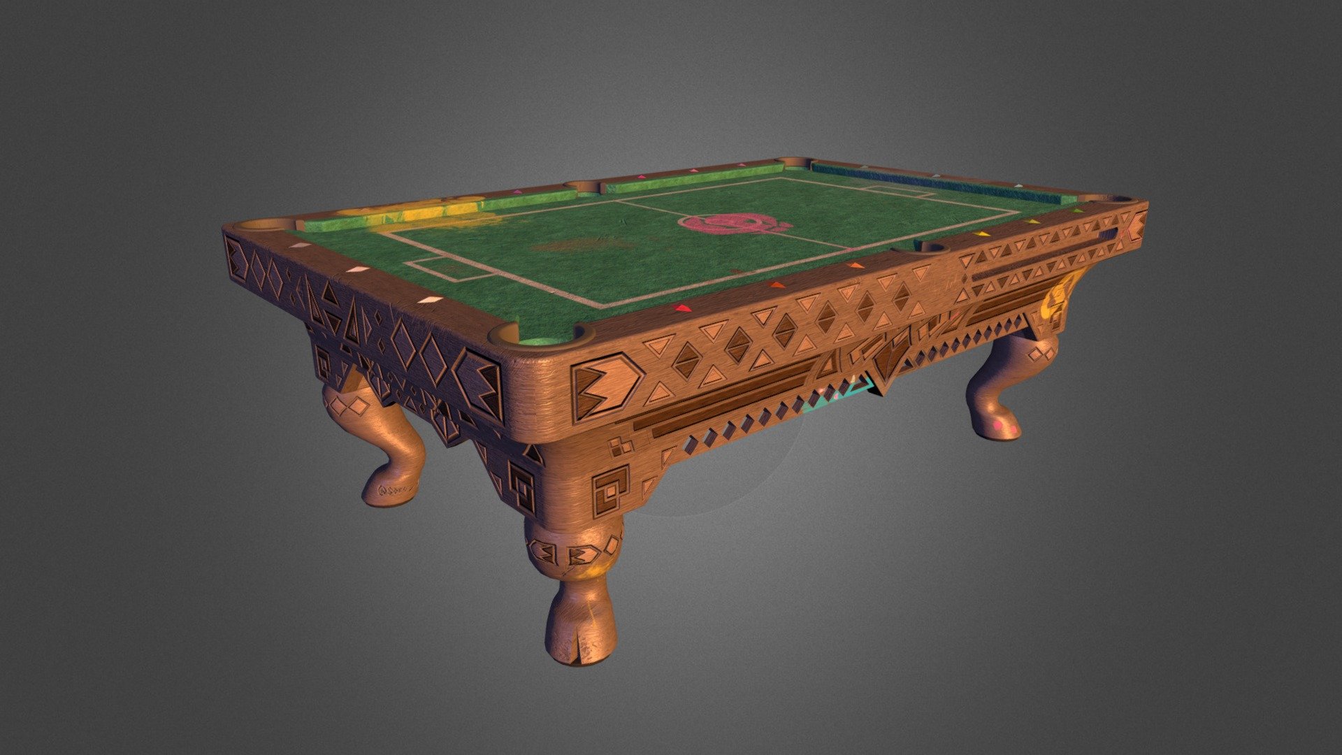 Alolan Billiards Table 3d model