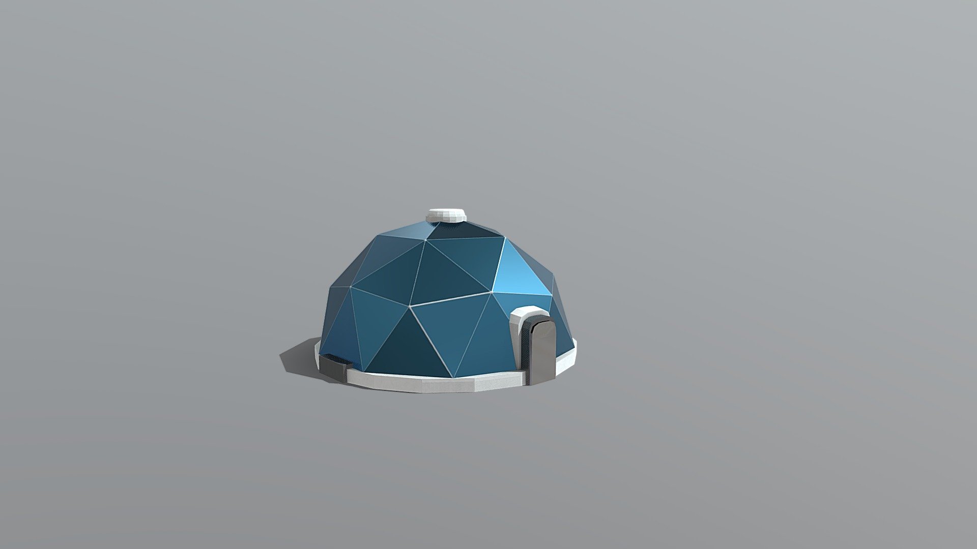 Small Low Poly Habitat 3d model