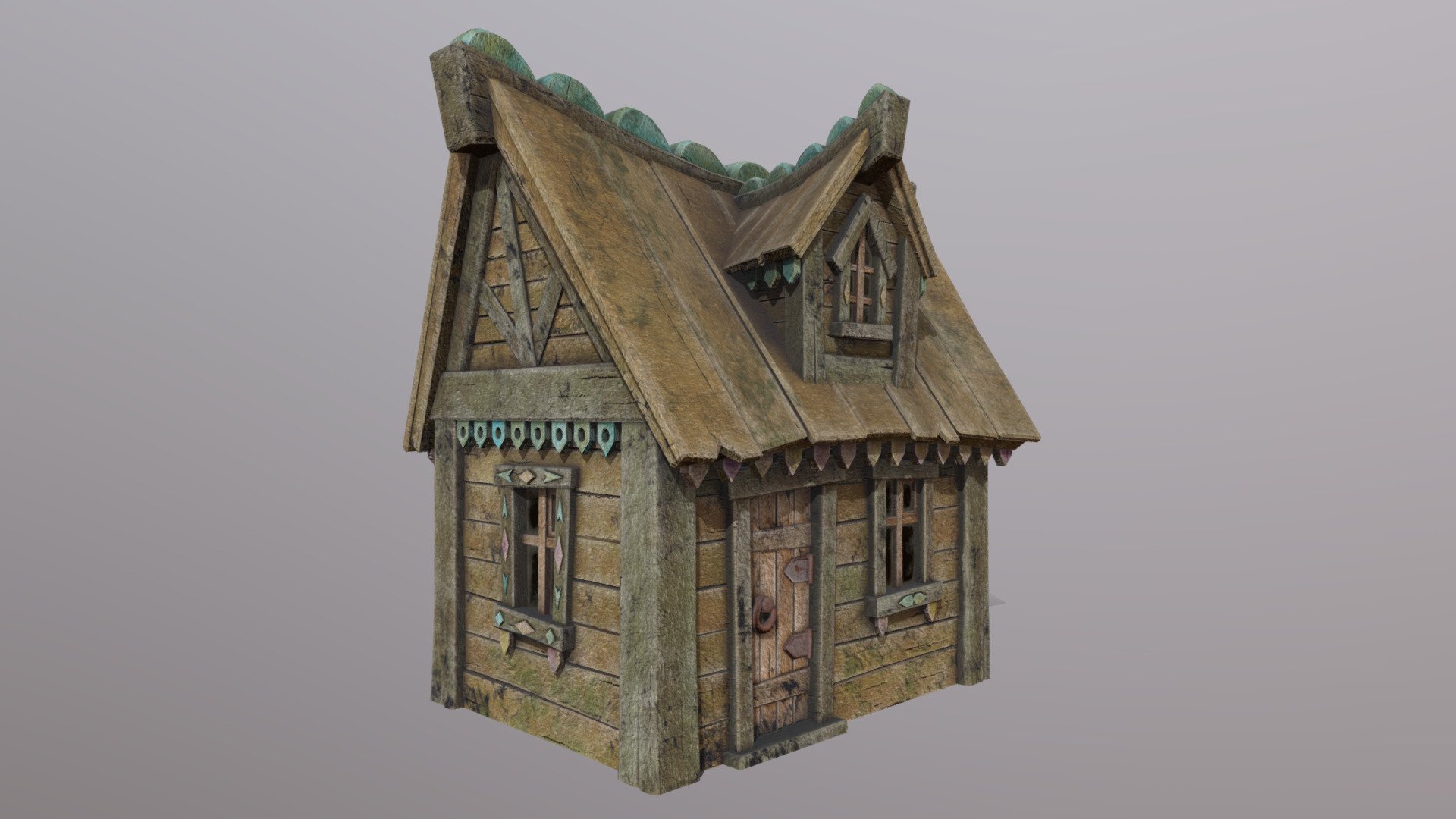 Stylized Fairytale House 3d model