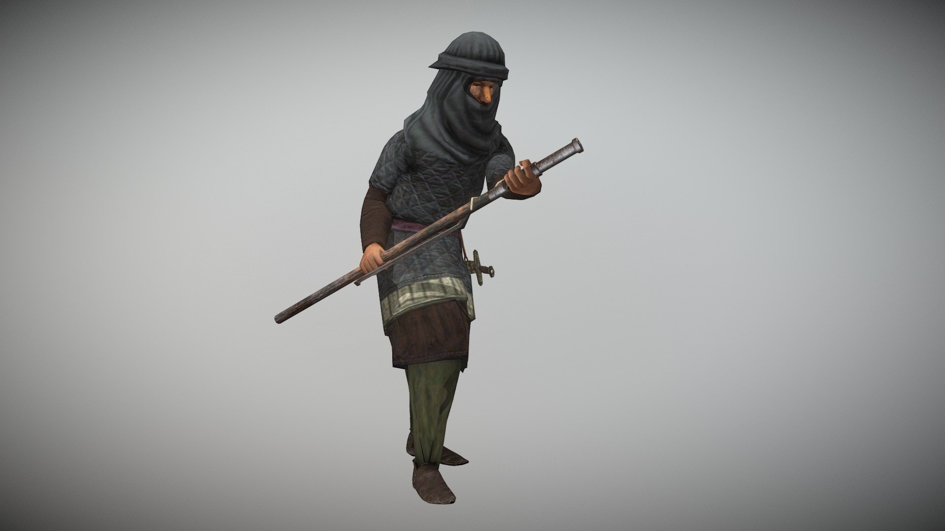 Arab gunner (Machiavello Mod for M2TW) 3d model