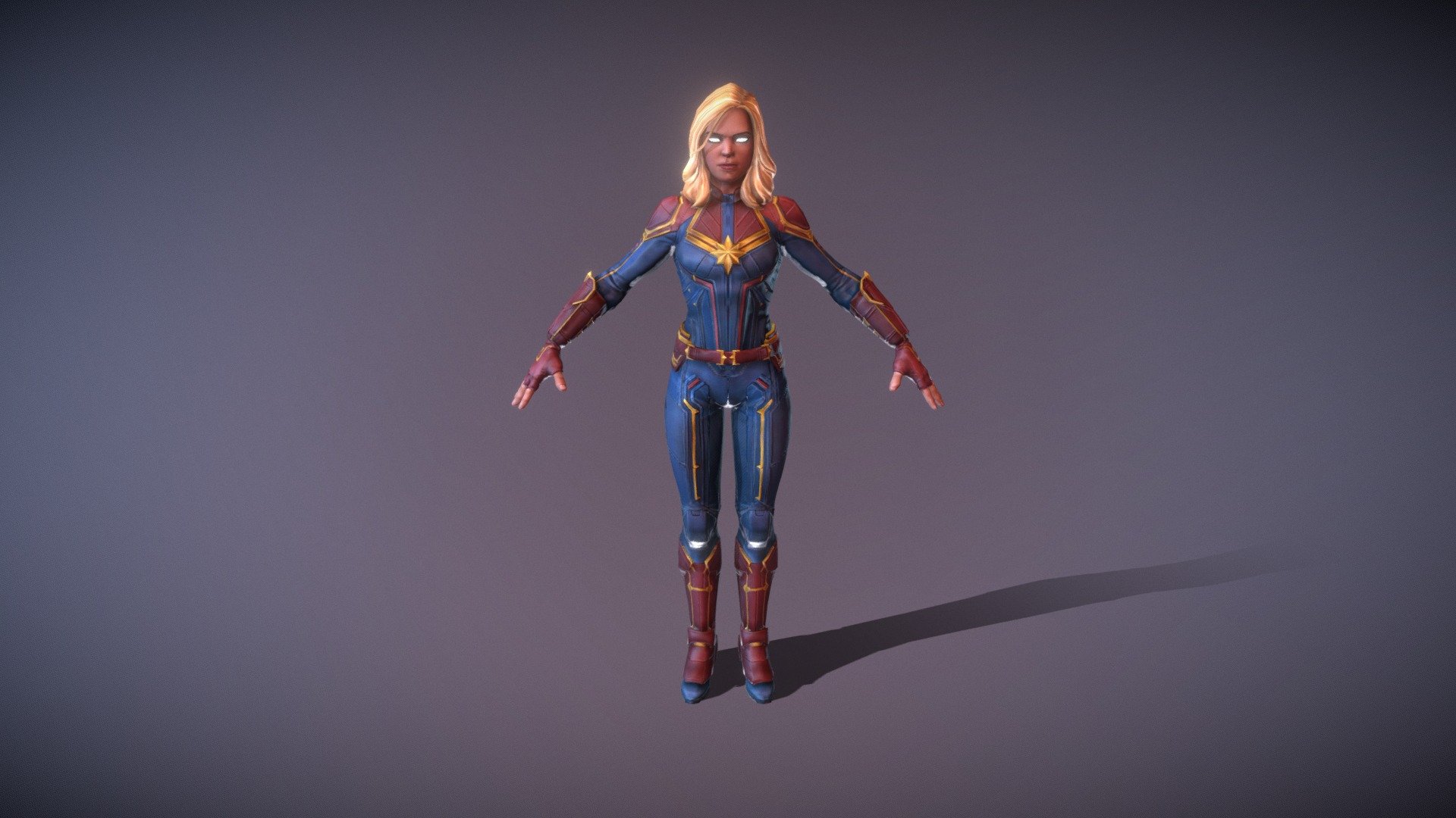 Captain Marvel 3d model