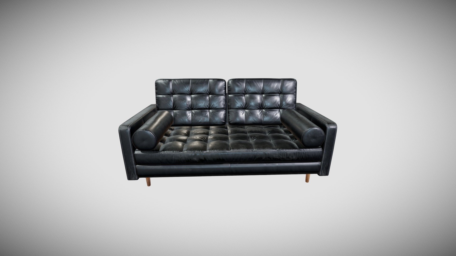 CLASSIC LEATHER SOFA 3d model