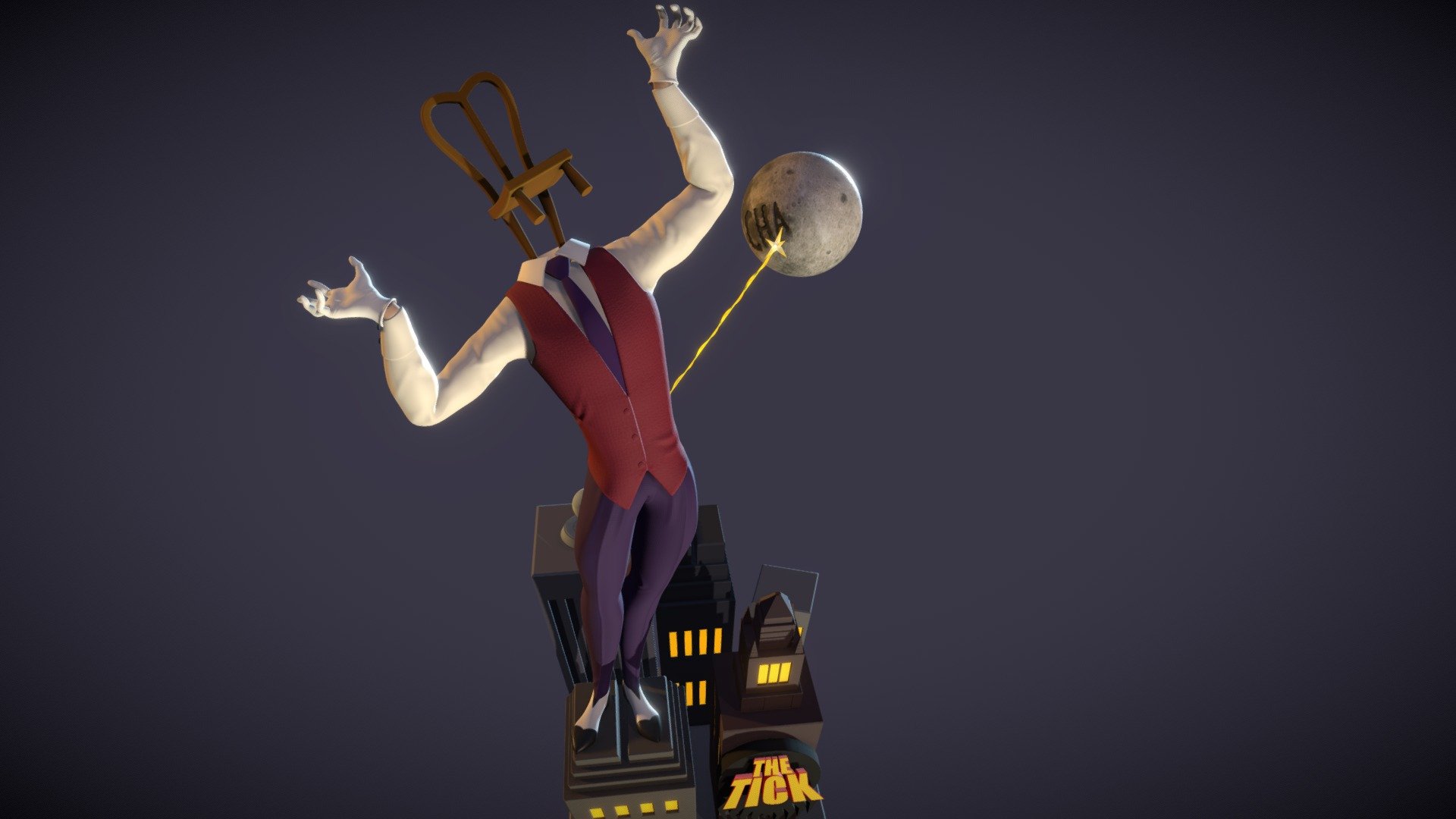 Chairface Chippendale 3d model