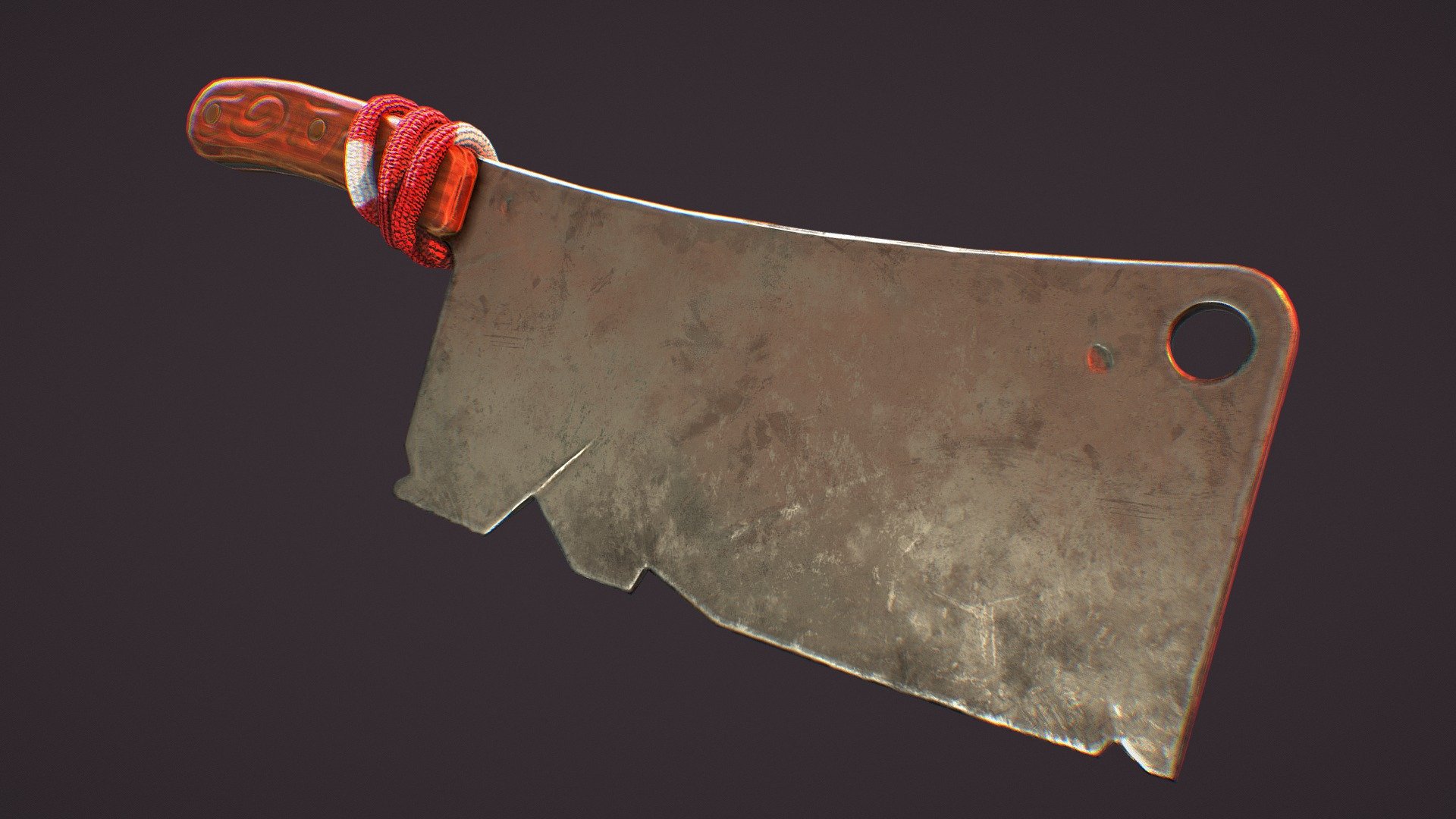 Stylized Kitchen Knife 3d model