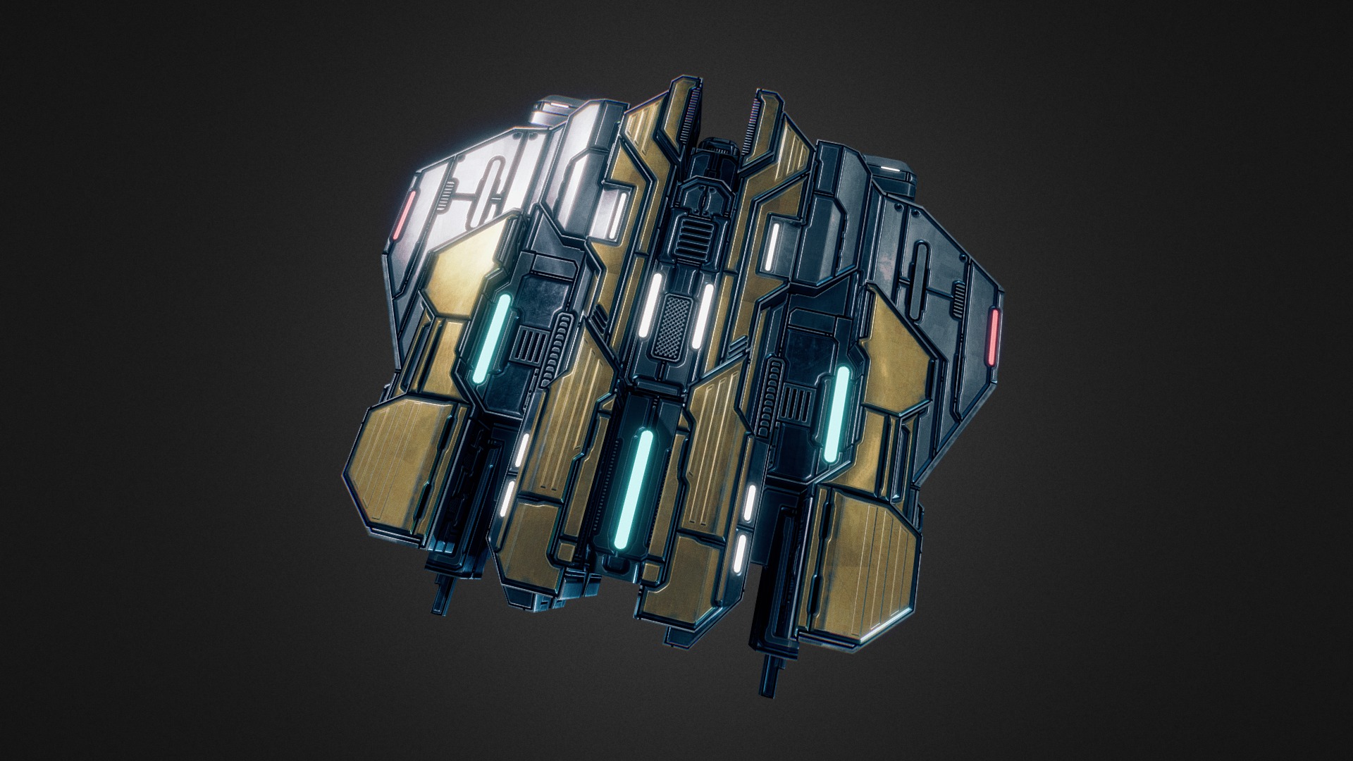 Starfall Tactics — Halley Eclipse frigate 3d model