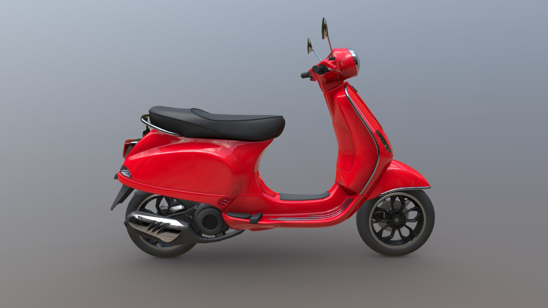 Piaggio Vespa LX 125 3d model