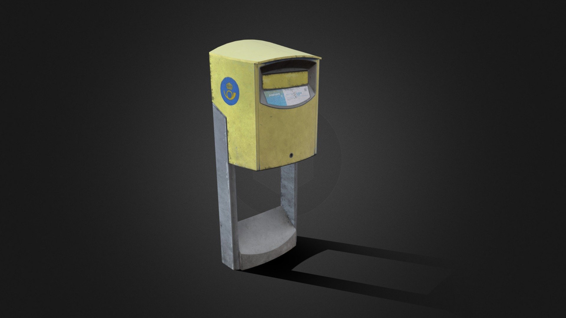 swedish postbox 3d model