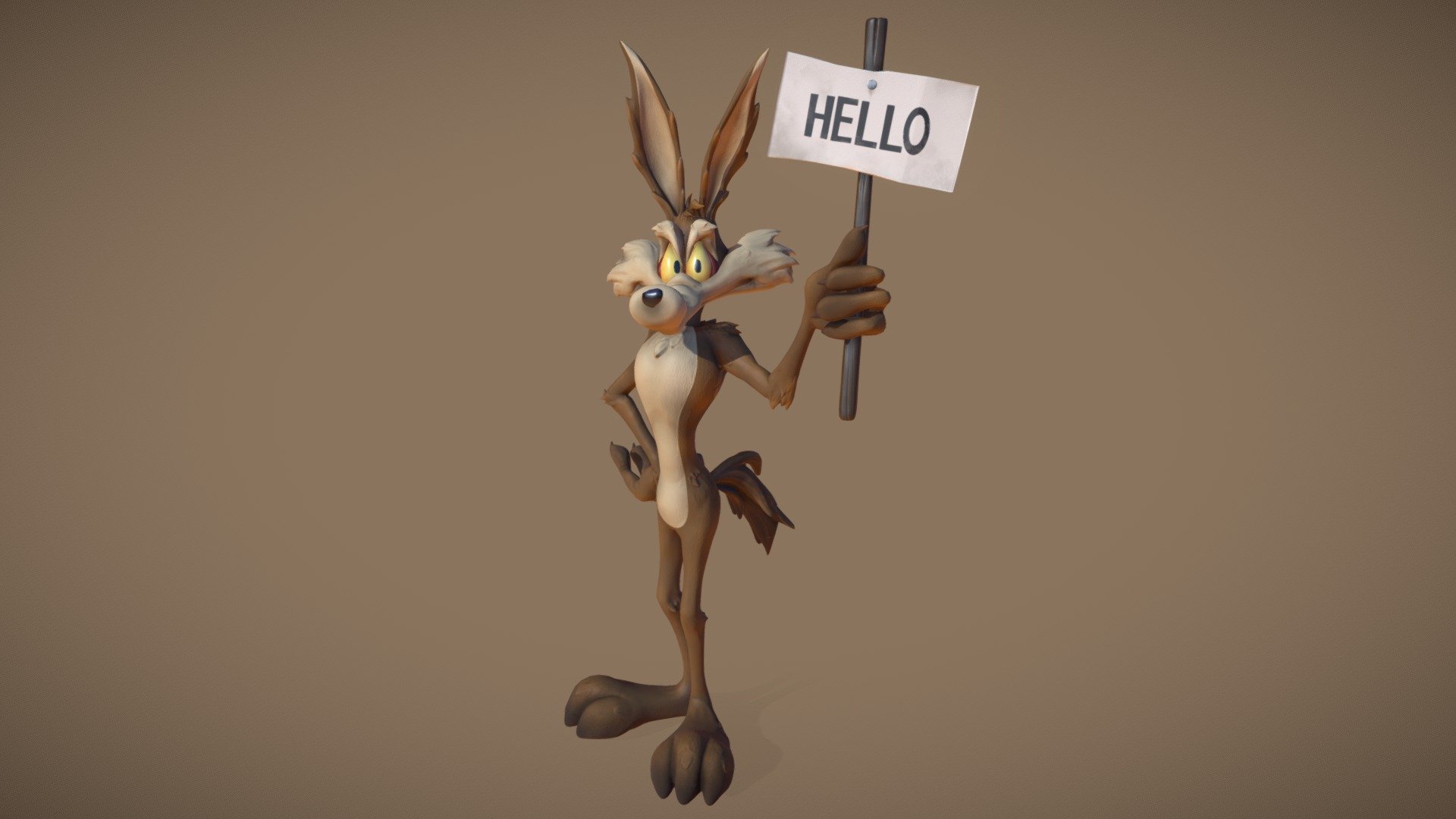 Wile E. Coyote 3d model