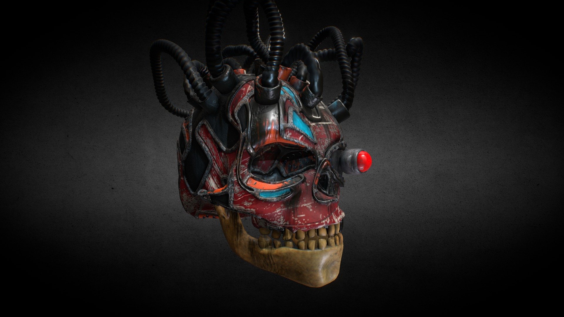 Steam Punk Skull 3d model