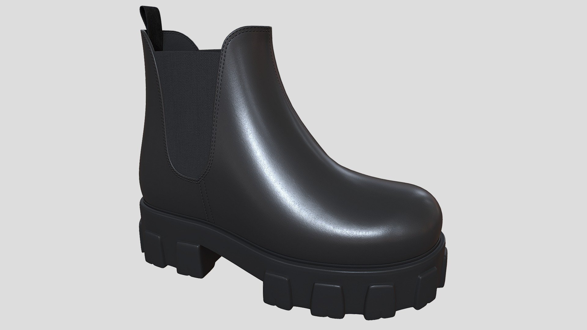 Boots Chelsea Prada 3d model