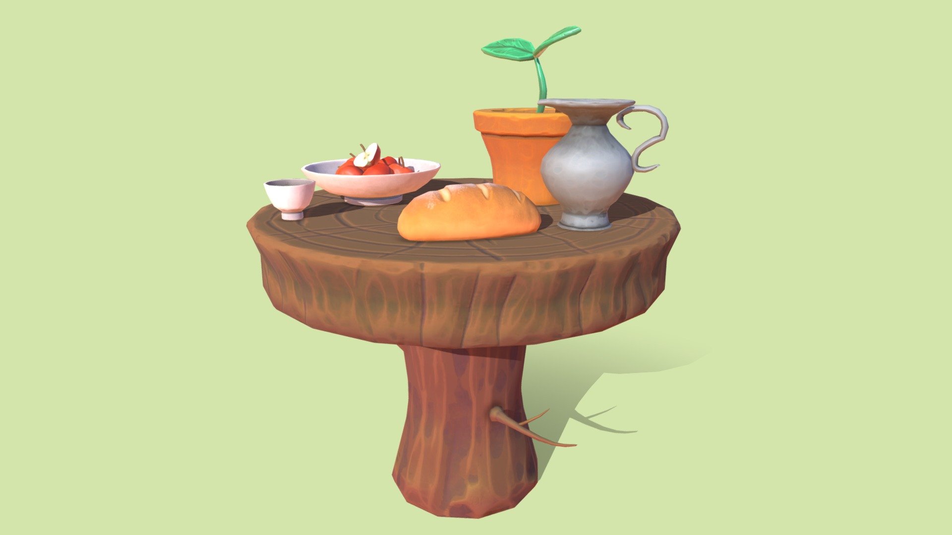 Stylized Fantasy Table 3d model