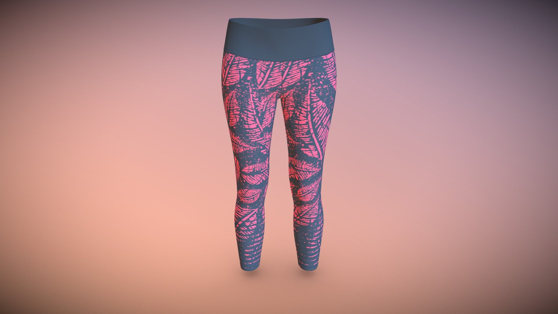 Womens Leggings Design 3d model