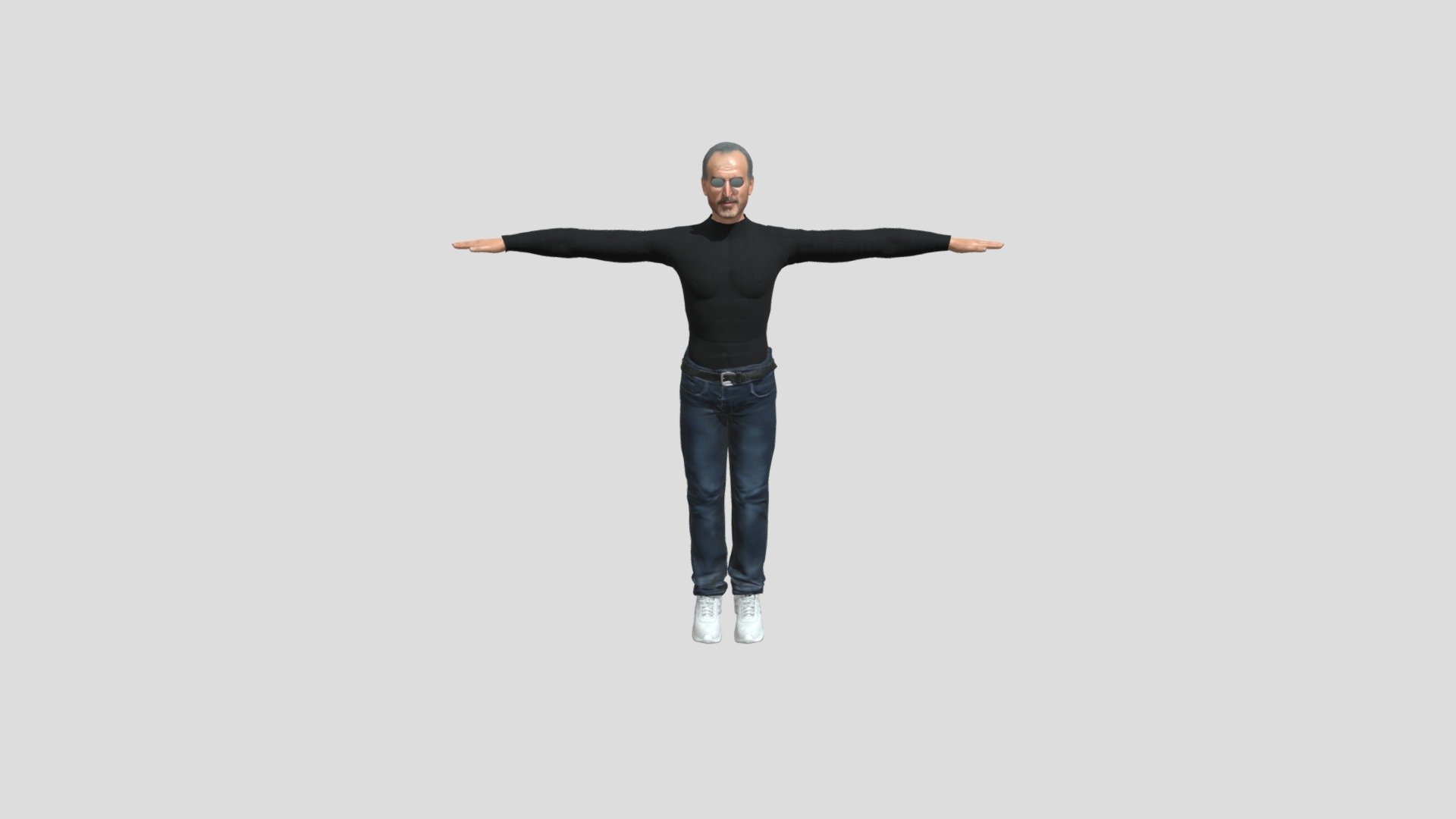 Steve Jobs 3D Character Realistic Style 3d model