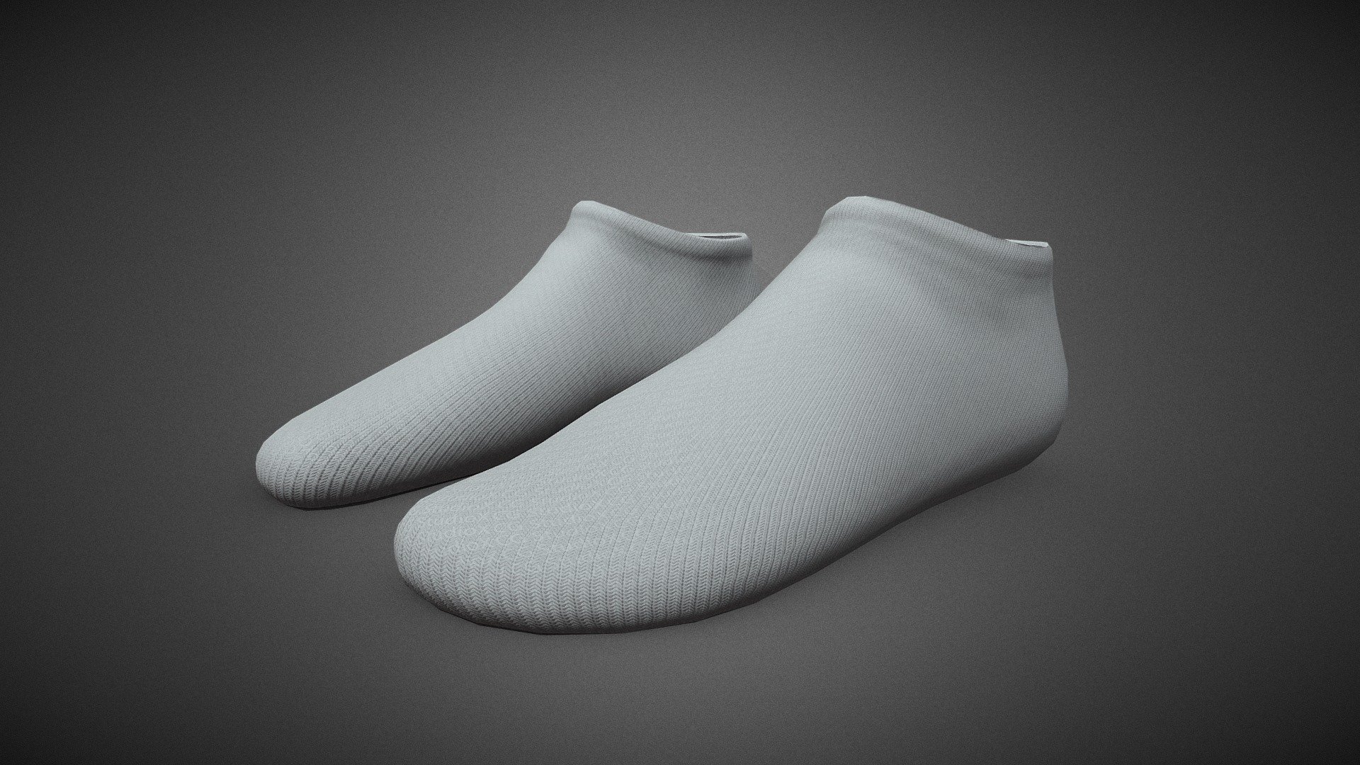 White Socks Style 2 3d model