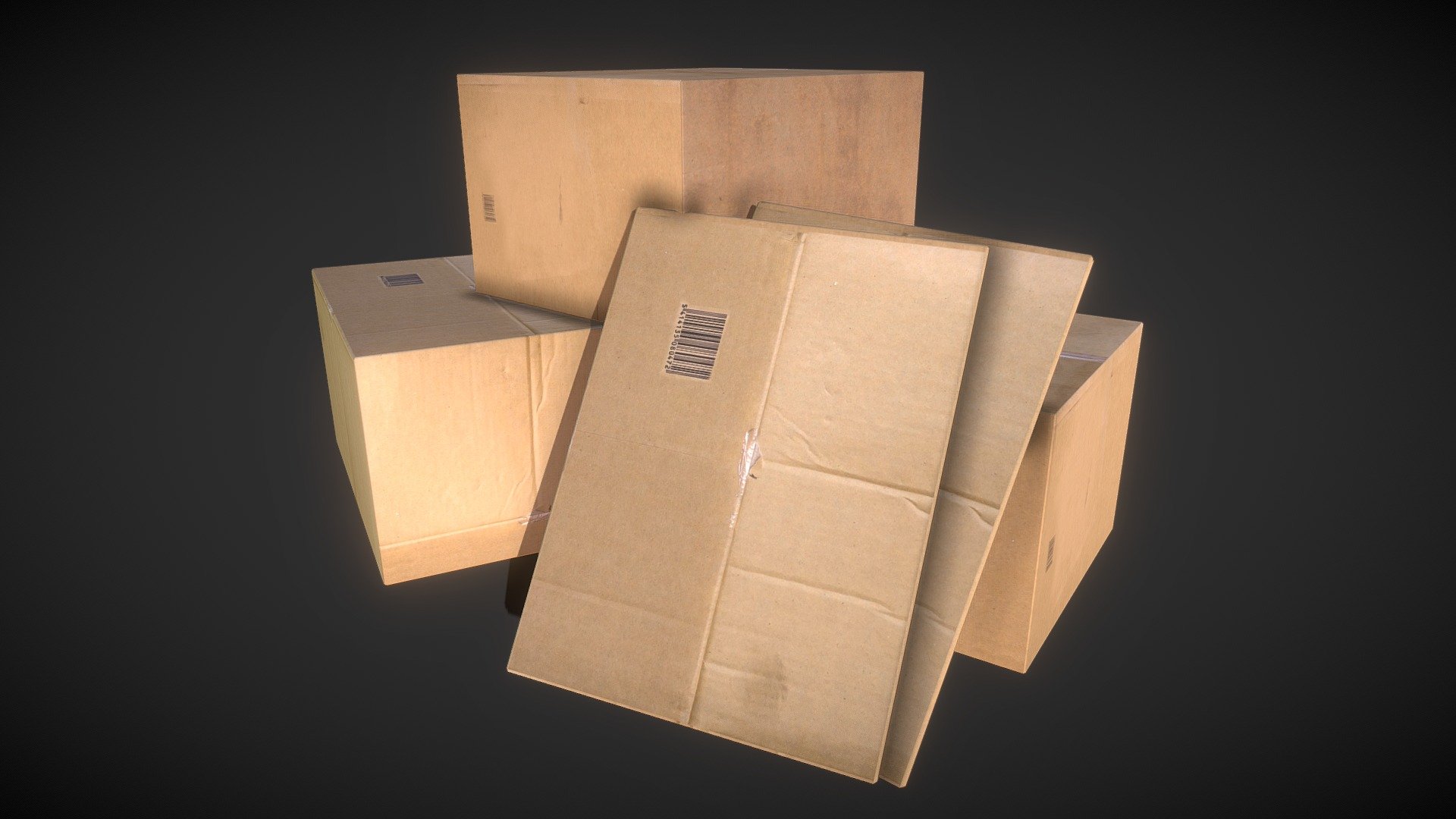 Cardboard 3d model