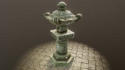 Shogun Temple Pillar {PBR} {Low Poly}