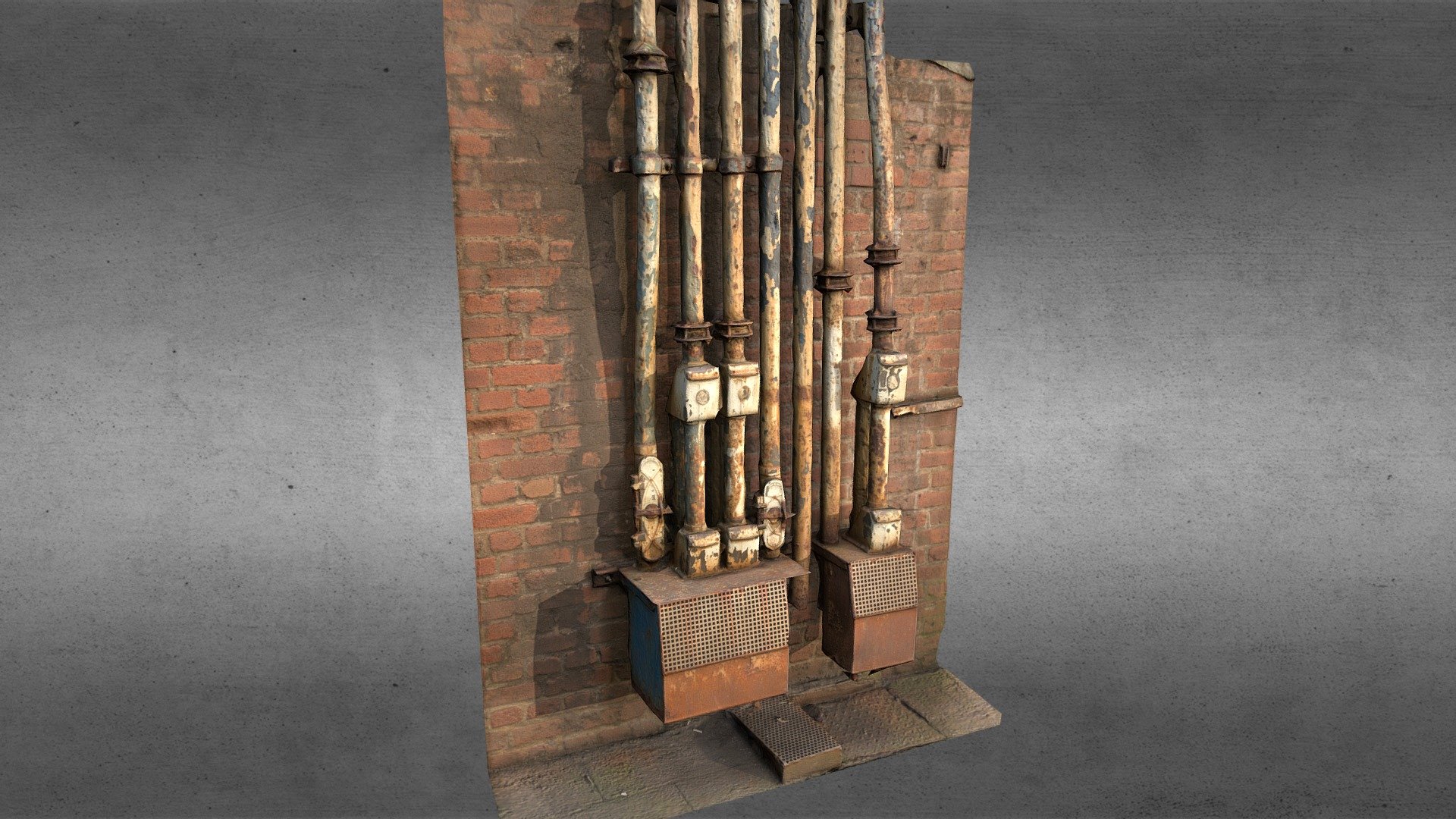 Rusty Pipes 3d model