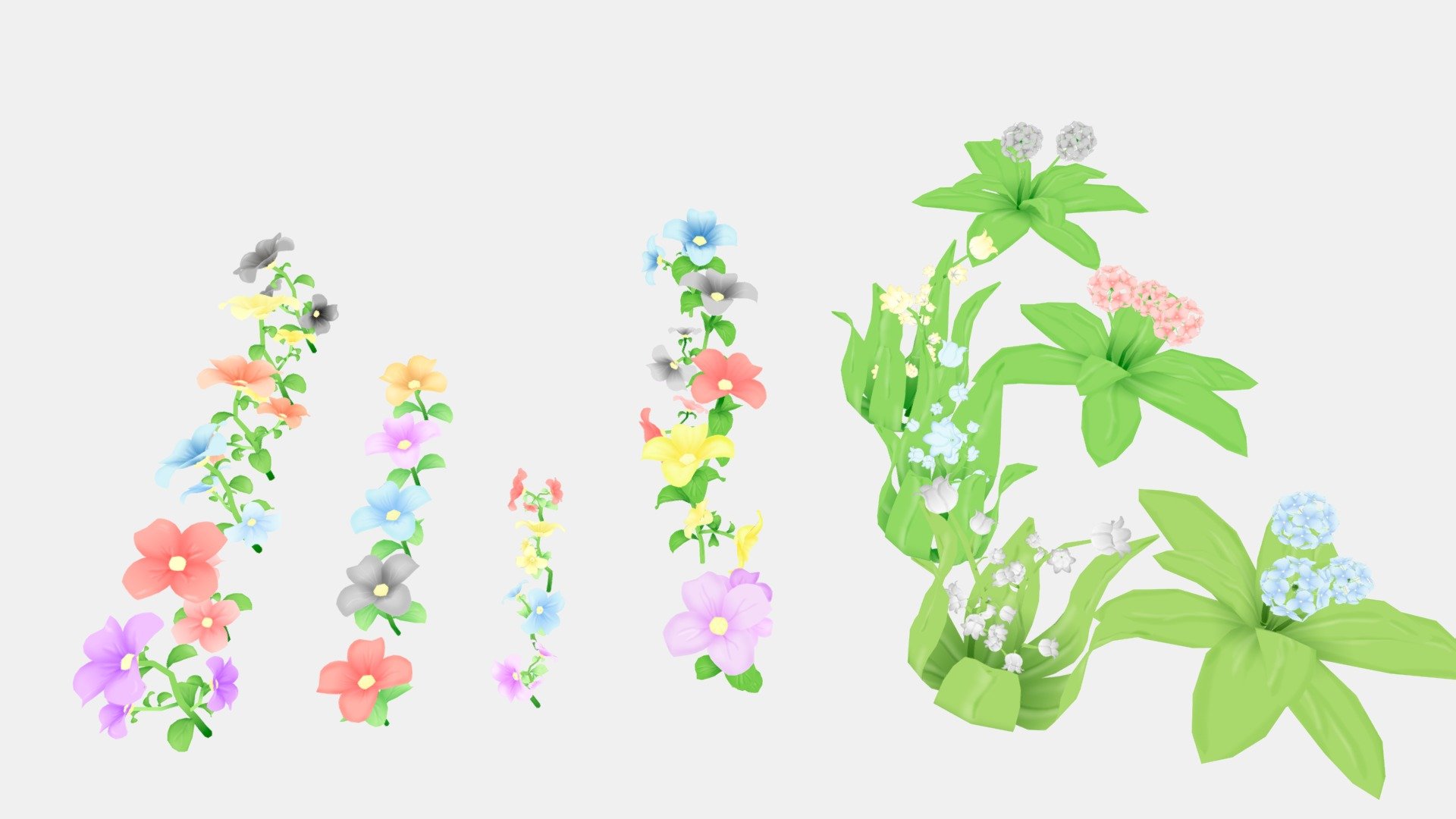 flowers_pack_3 3d model