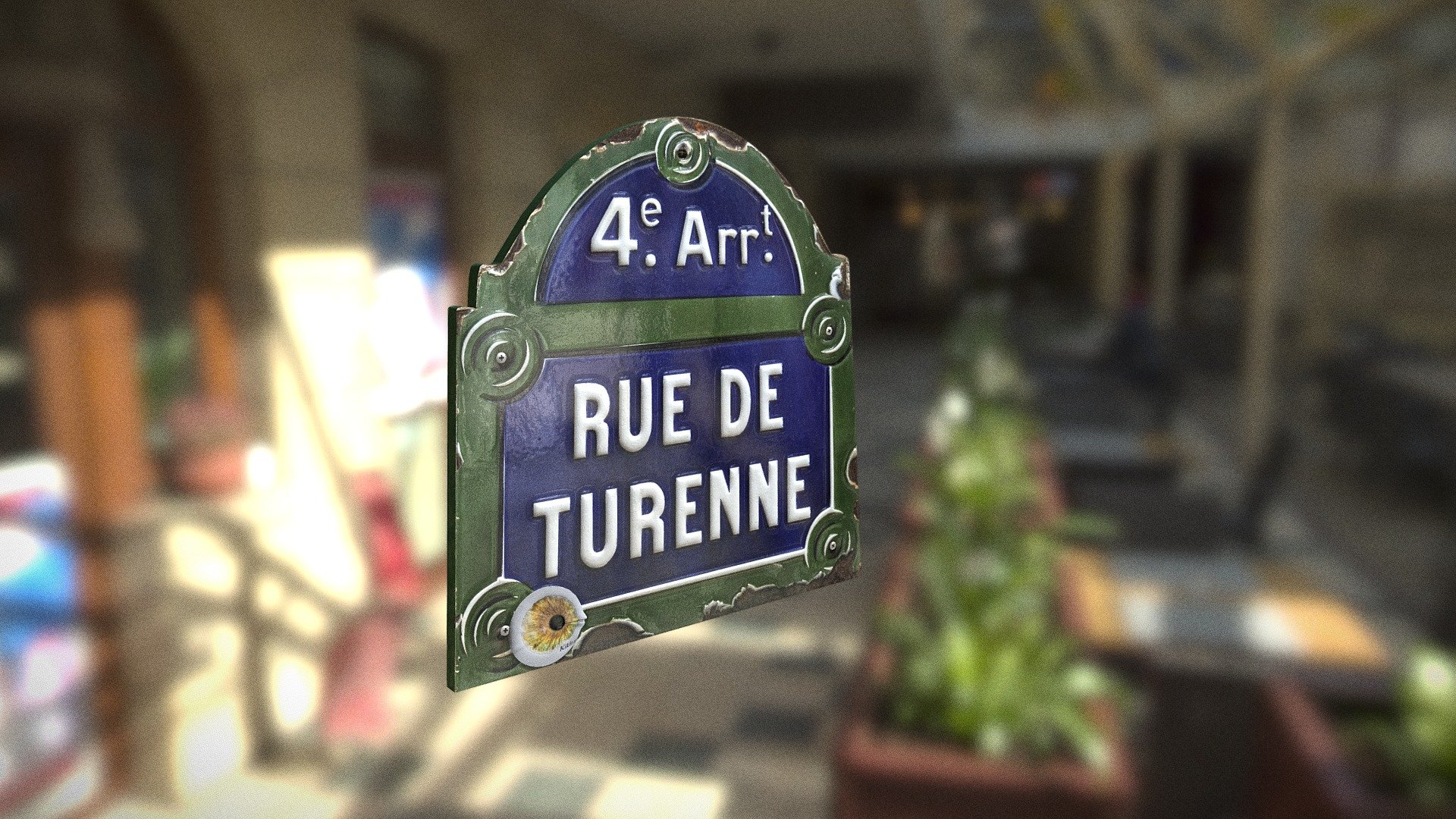 [Paris City] Turenne Street Board 3d model