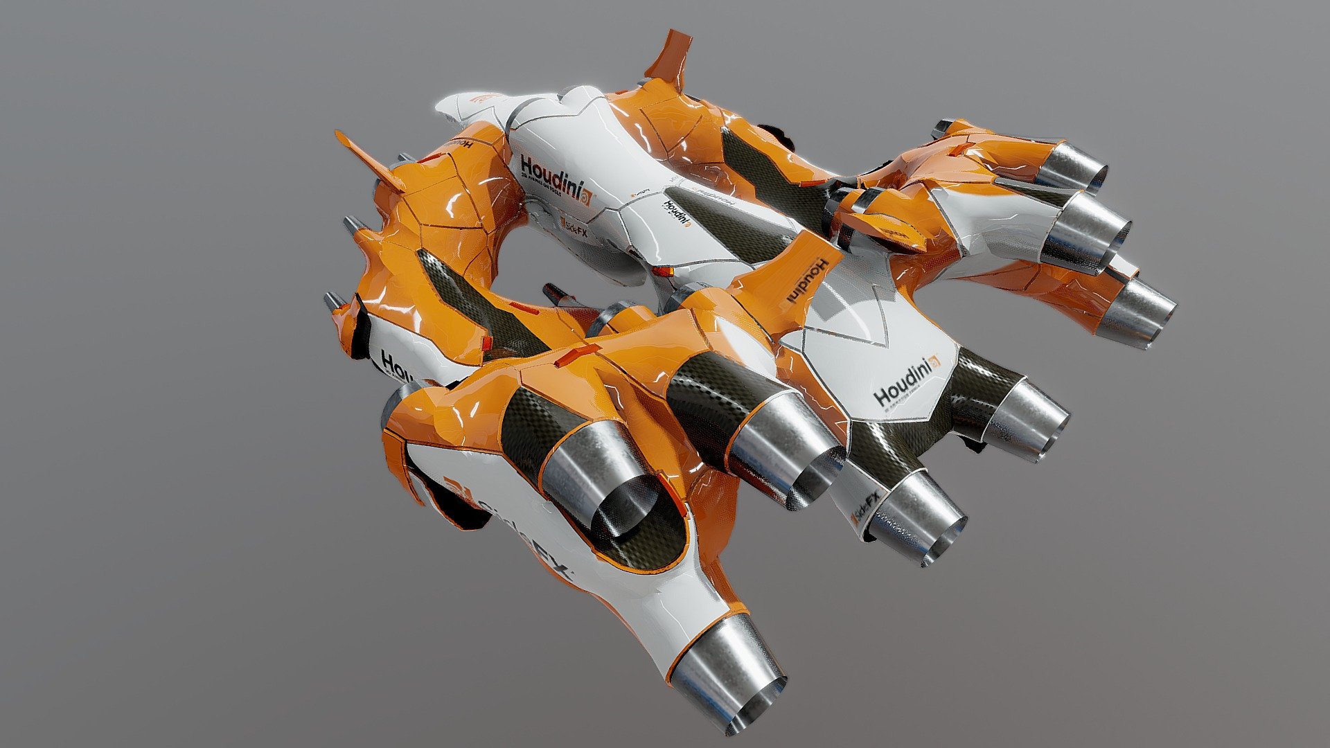 Procedural Hard Surface Modeling Test 9.0 3d model