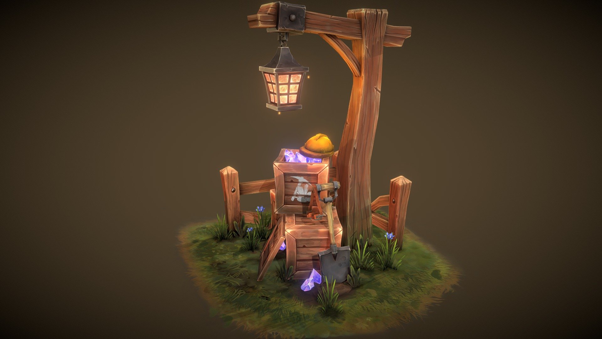 Digging for Treasure [Lit] 3d model