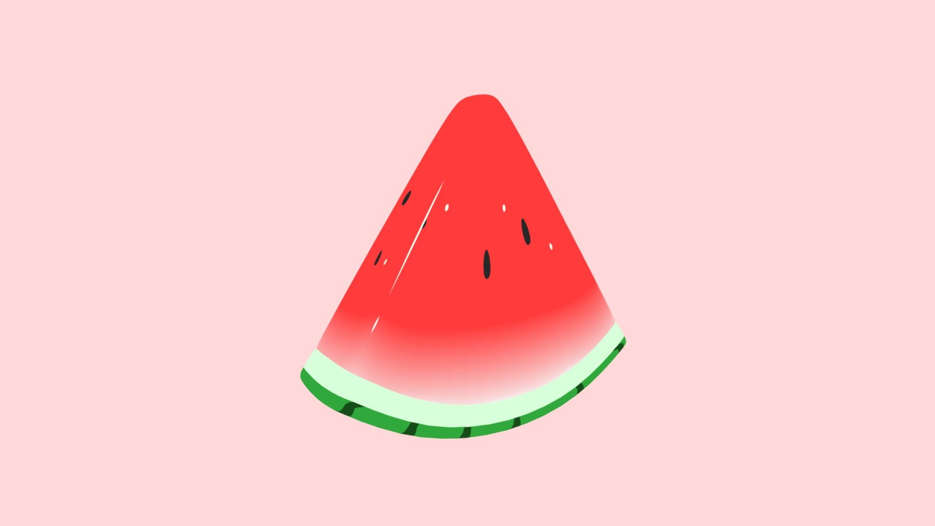 Watermelon 3d model