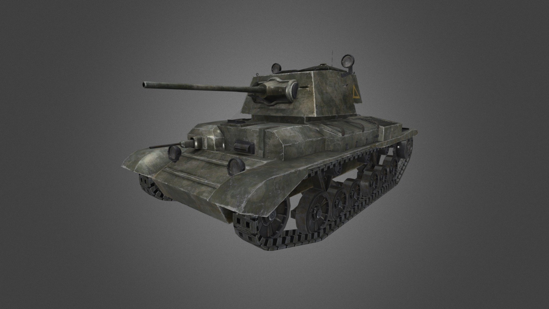 A10 Cruiser Mk I I Tank 3d model