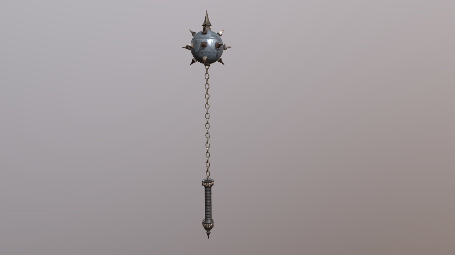 Mace Star Flail Swing Spike 3d model