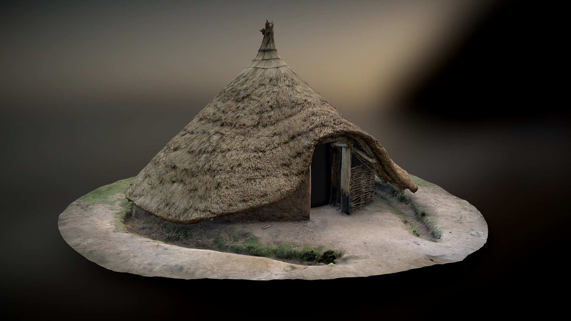 Iron Age Roundhouse Reconstruction 3d model