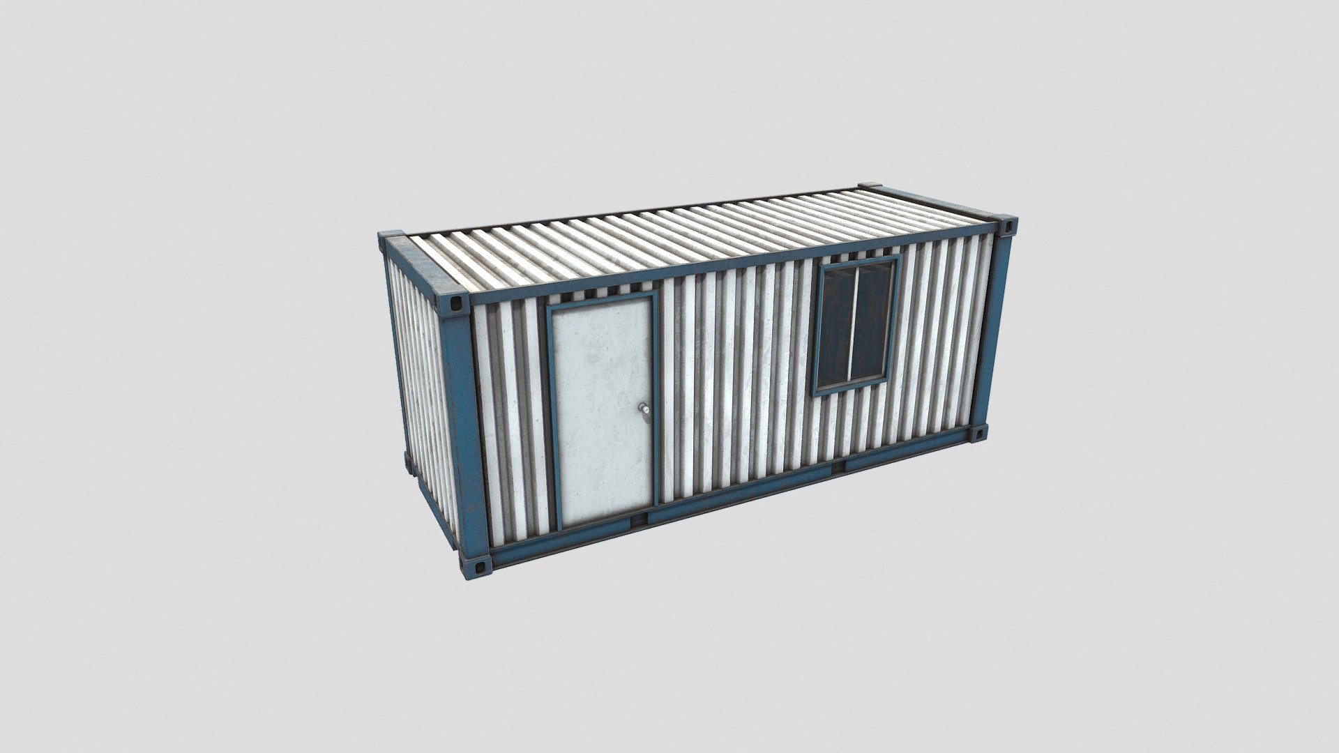 Office Container Low Poly 3d model