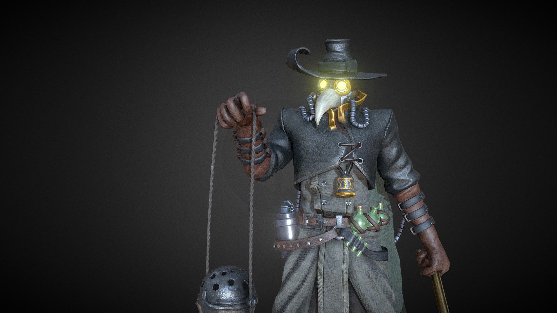 Plague Doctor 3d model