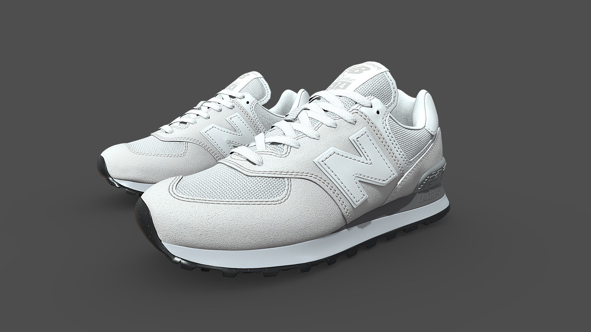 new balance 574 PBR 3d model