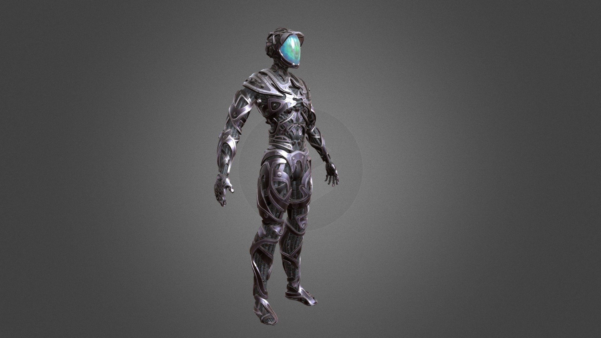 robot character 3d model