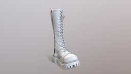 White Leather Boots