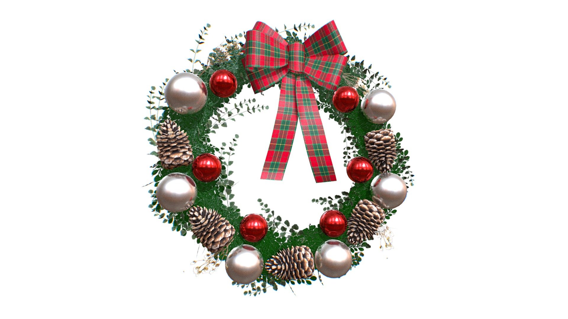 Christmas Wreath 3d model