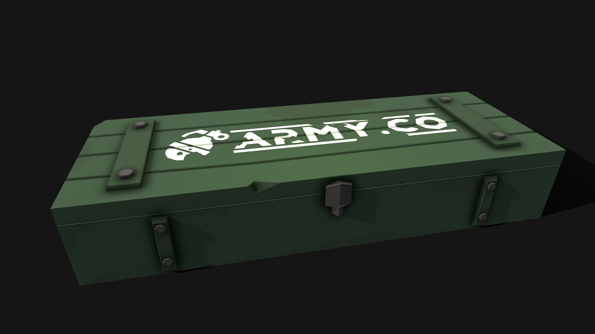 Weapon Crate (Low Poly) 3d model