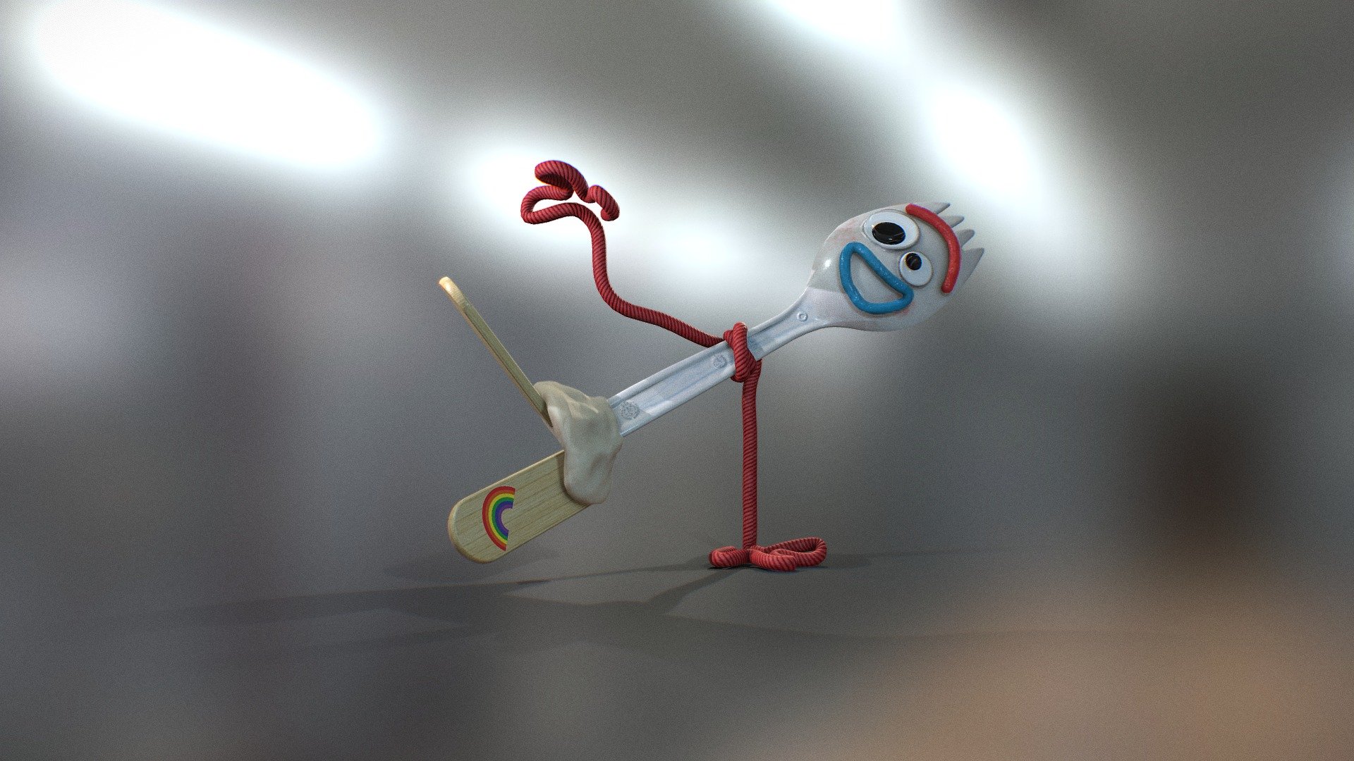 Forky Toy Story 3d model