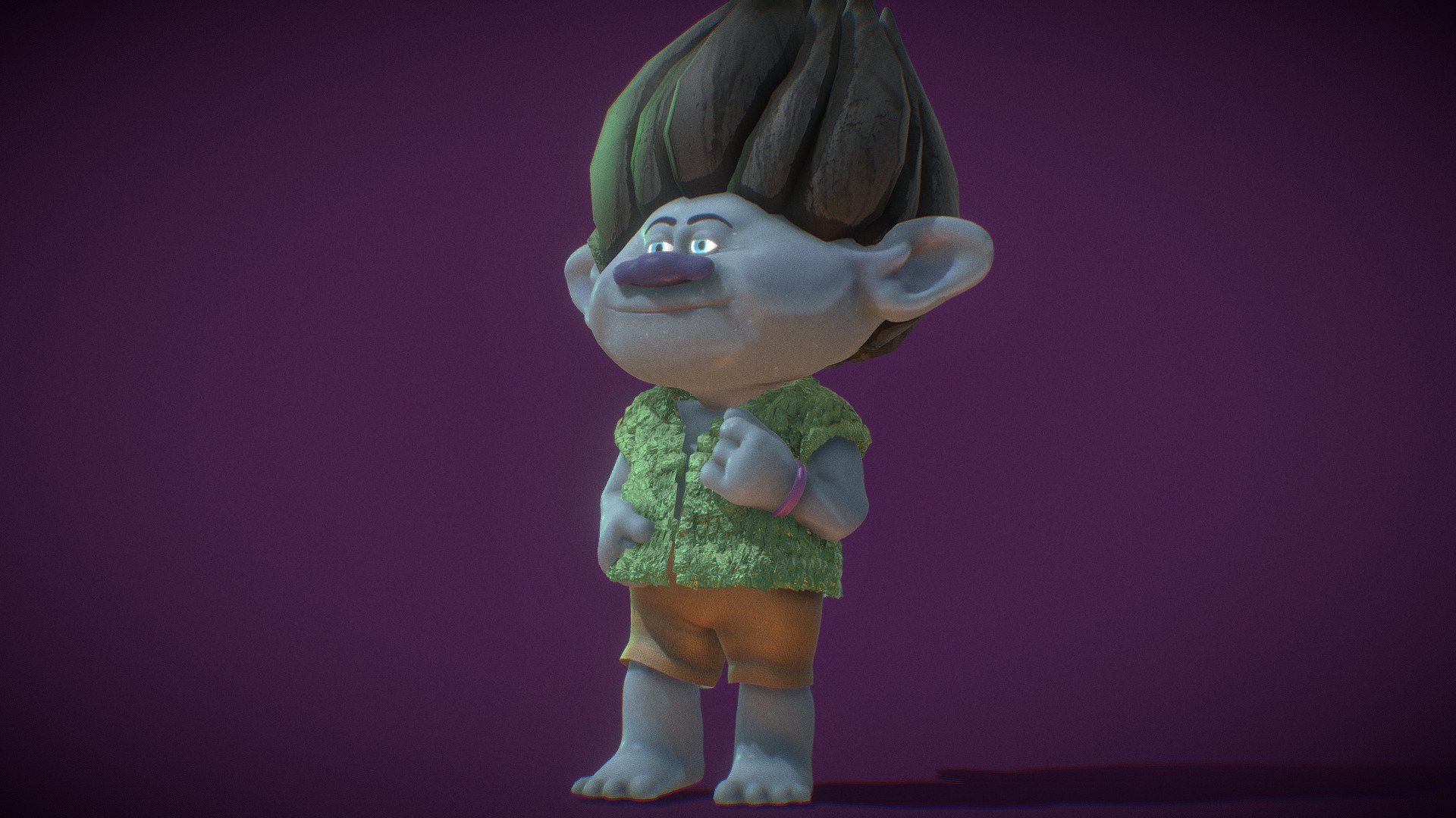 Trolls Branch Renderable 3d model