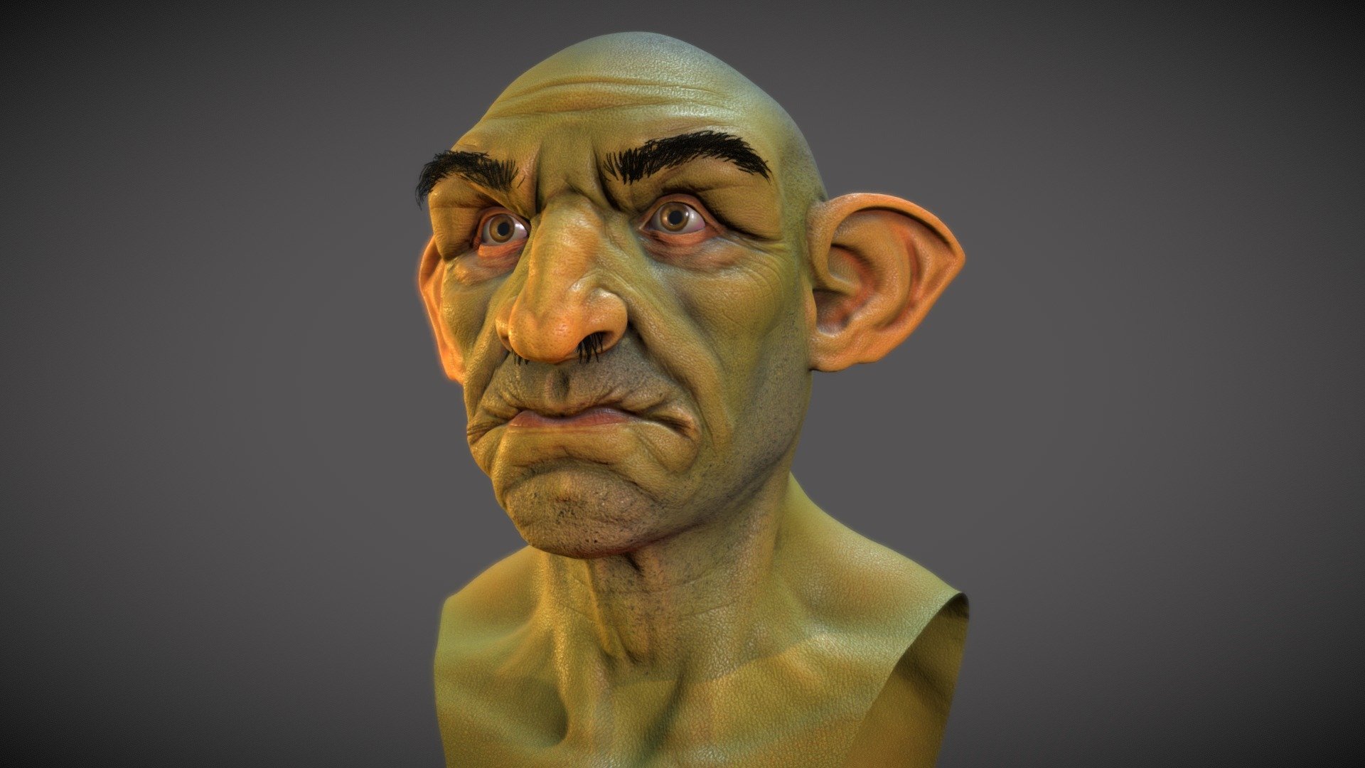 Goblin Head 3d model