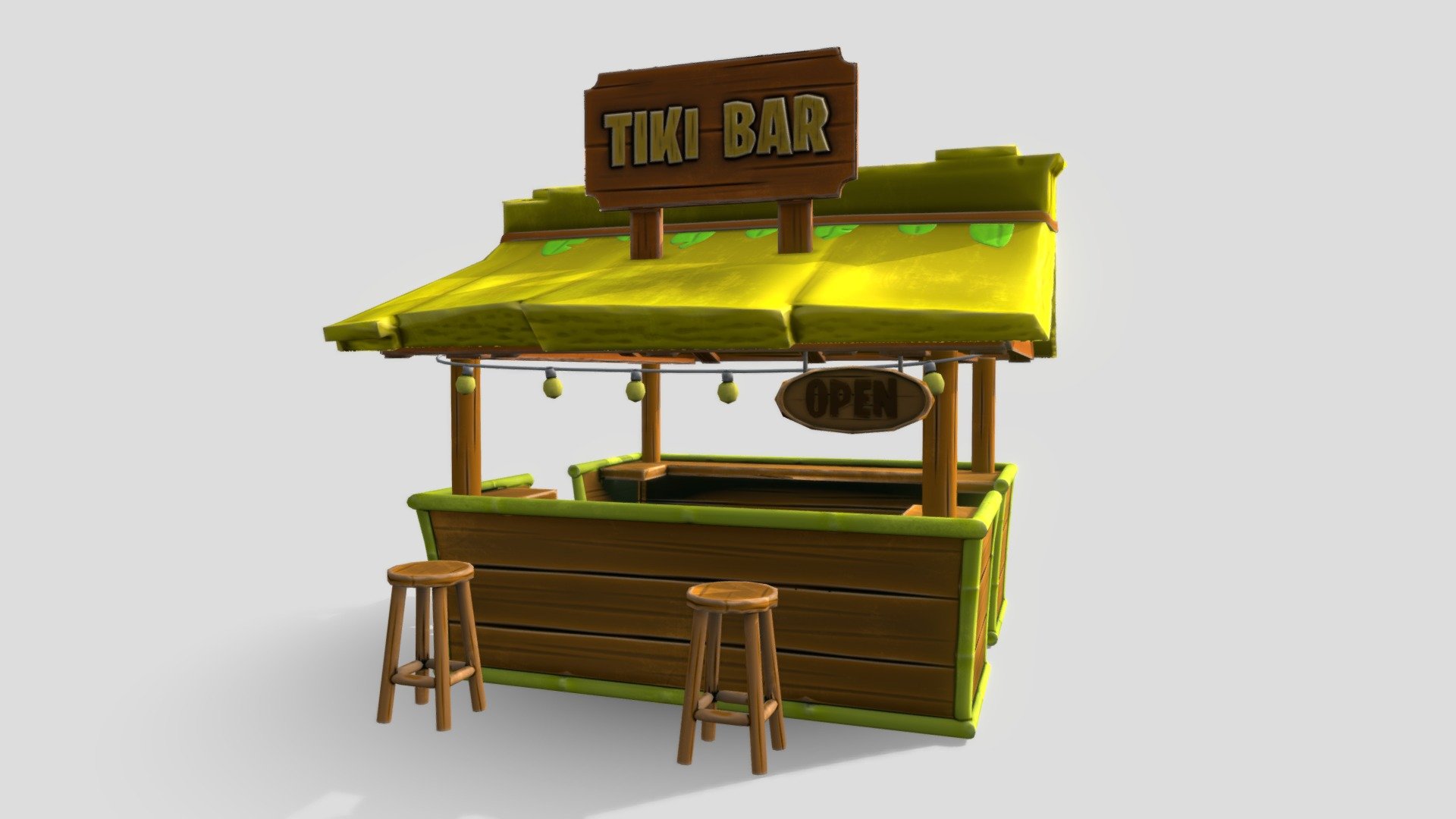 Tiki Bar 3d model