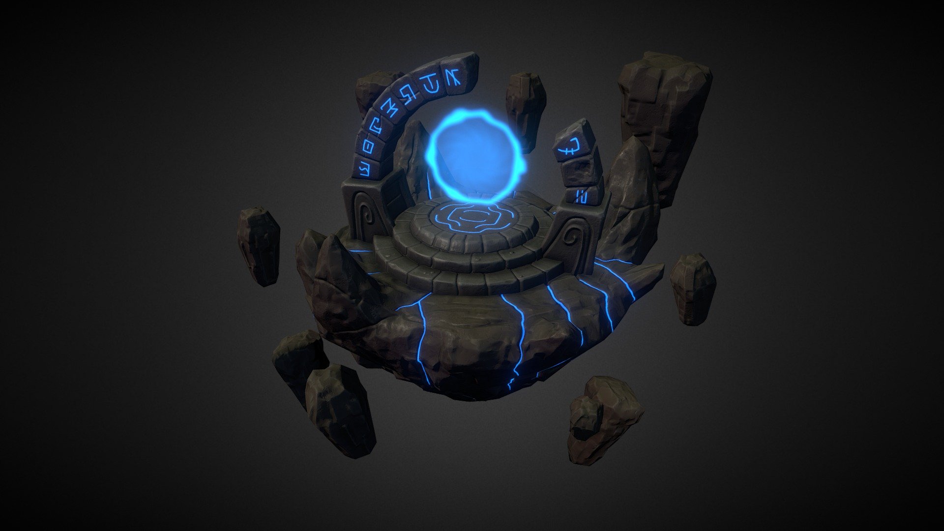 Stone Gate 3d model