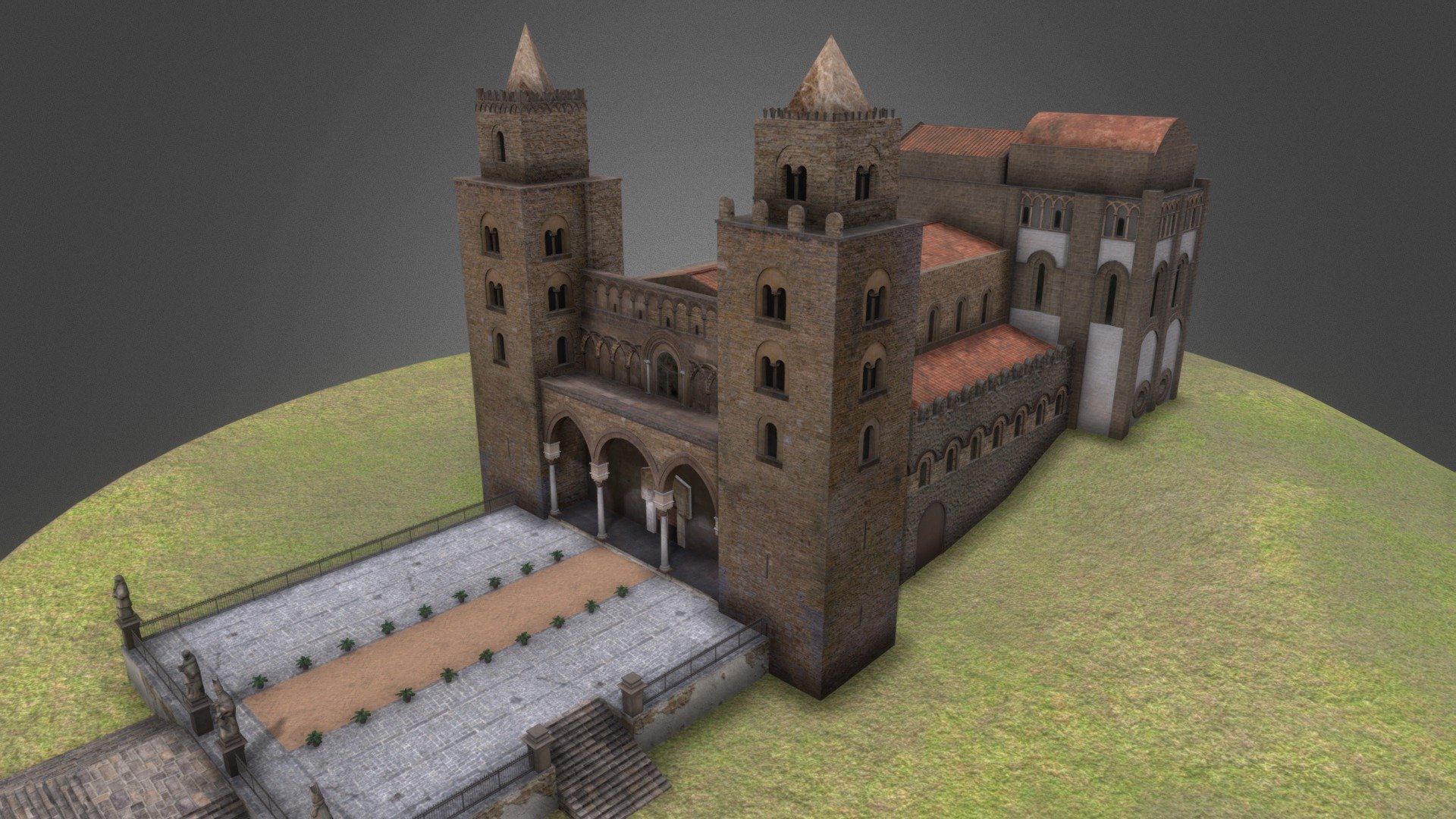 Cefalù Cathedral 3d model