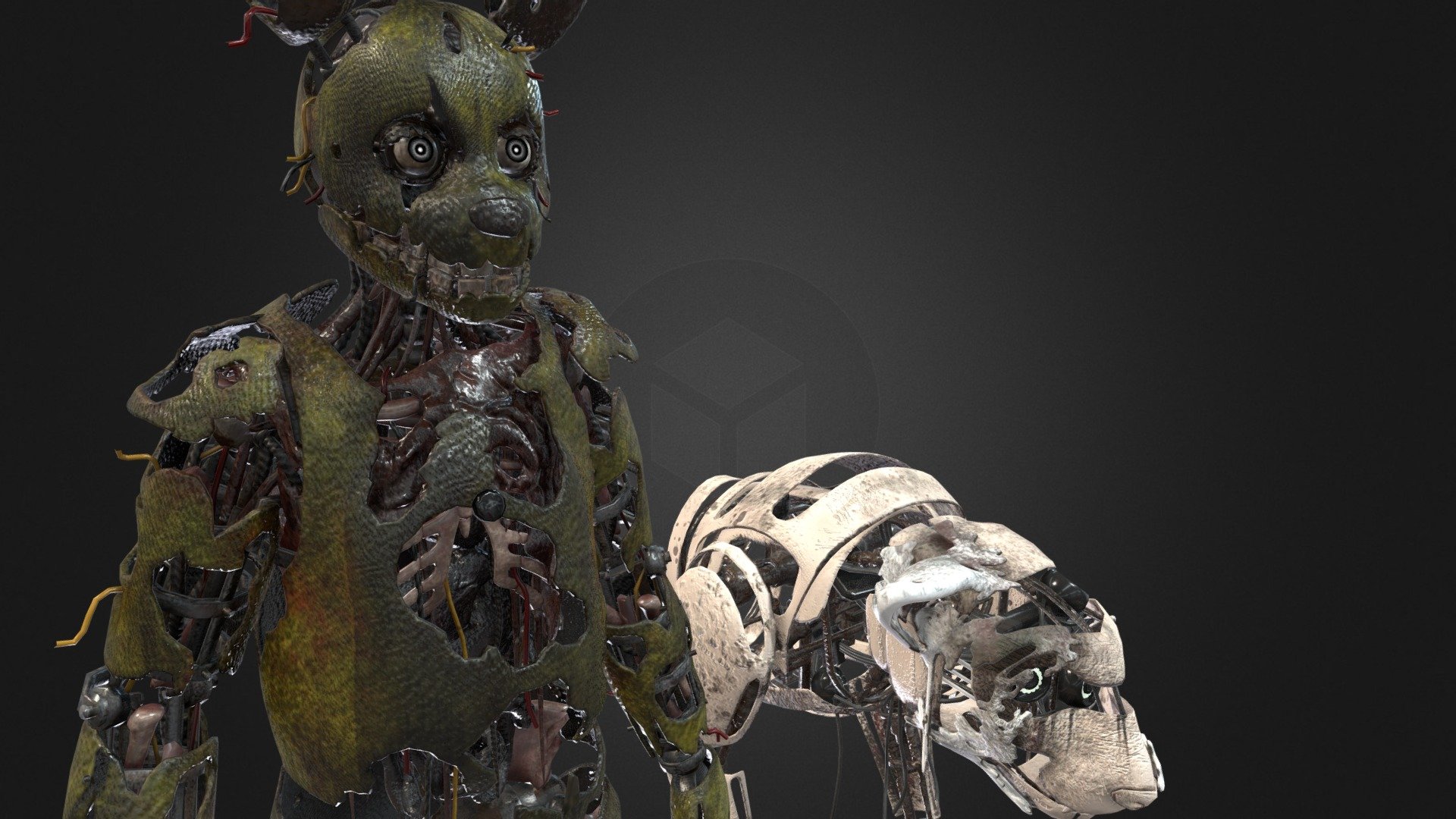 Afton and Courage (AftonBuilt) 3d model