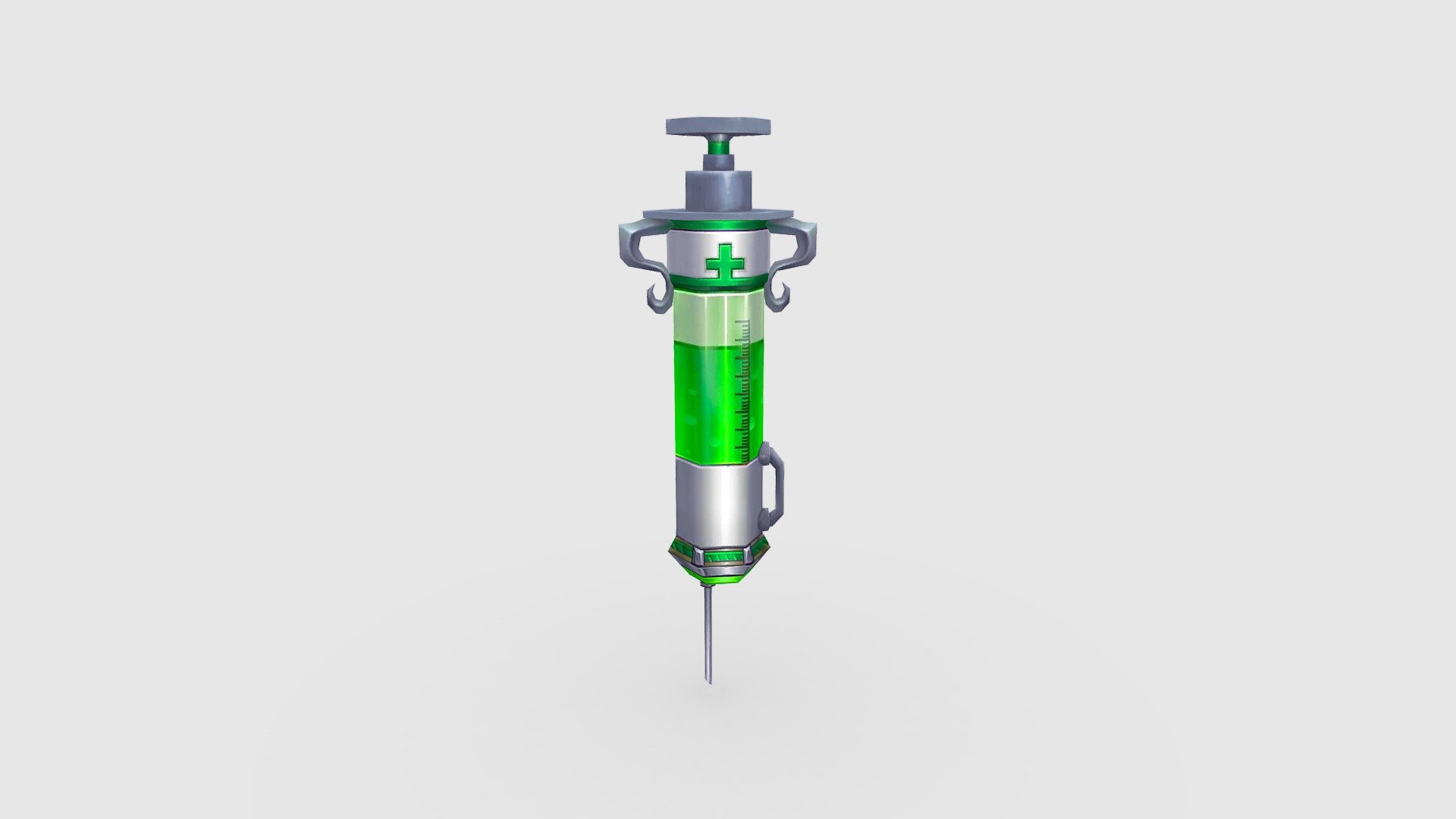 Cartoon syringe 3d model